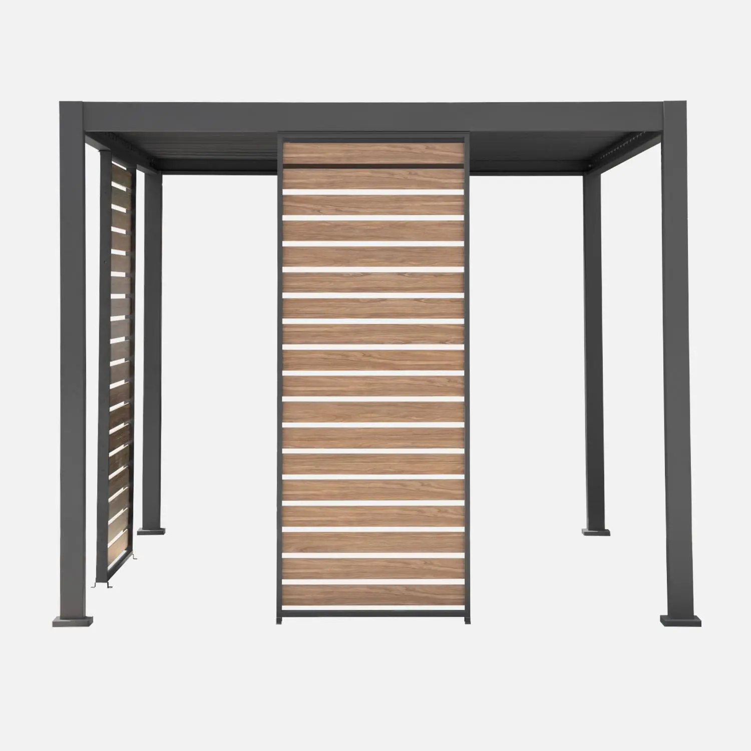 Persienne 100cm pour pergola bioclimatique aluminium 3x3m V2 3x4m 3x6m Triomphe