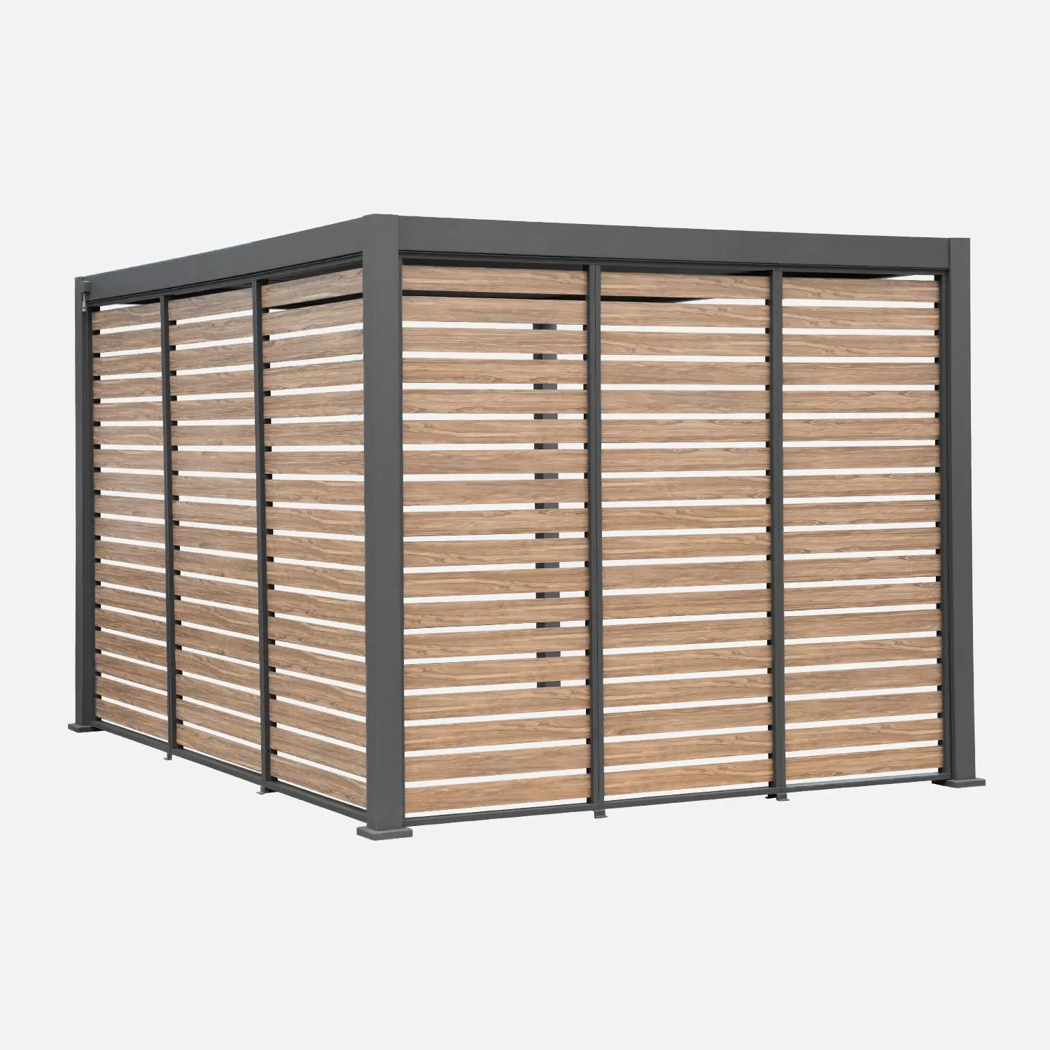 Persienne 130cm pour pergola bioclimatique aluminium 3x4m Triomphe