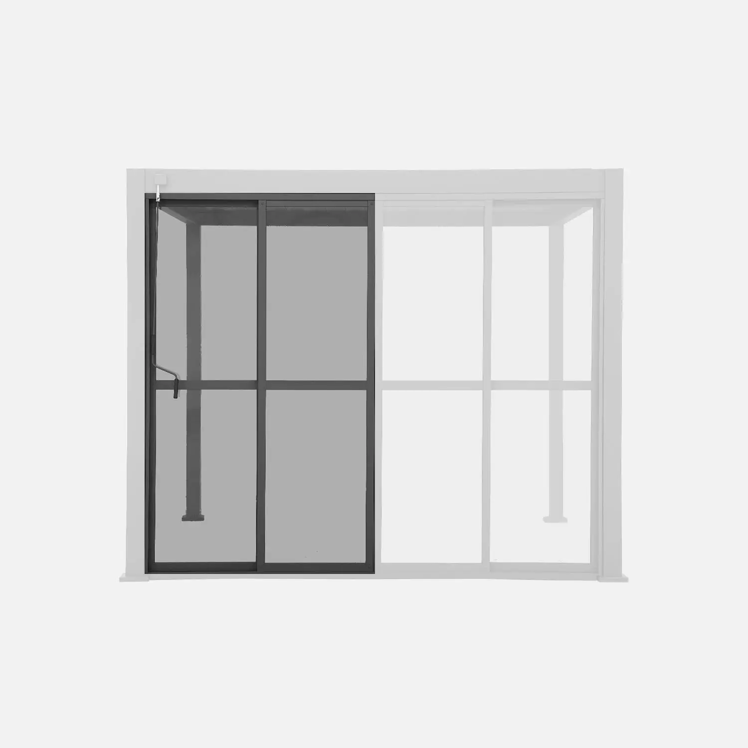 Porte coulissante 3m pergola bioclimatique aluminium 3x3m 4x3m et 6x3m Triomphe