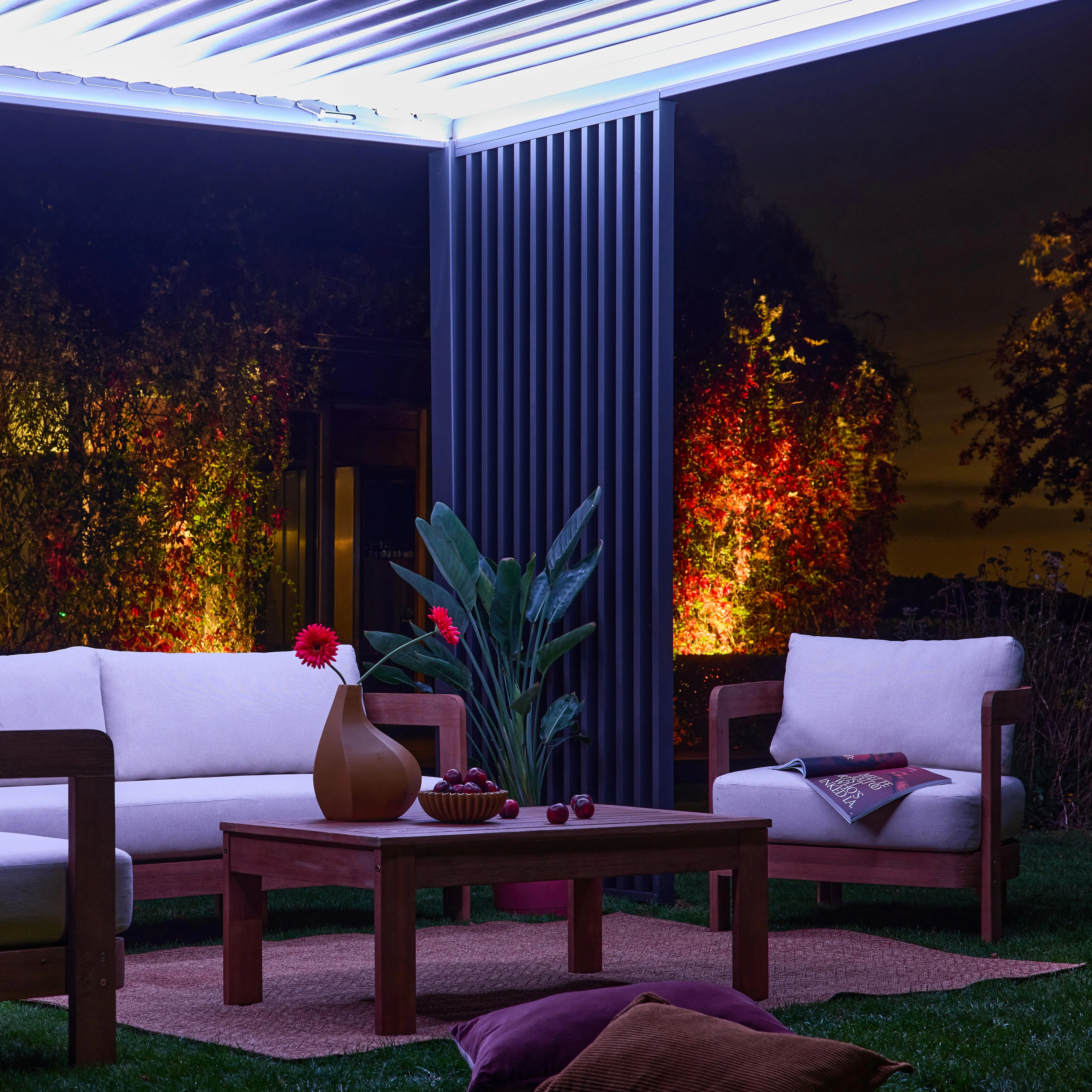 Persienne verticale 100cm pergola bioclimatique 3x3m 4x3m 6x3m Triomphe