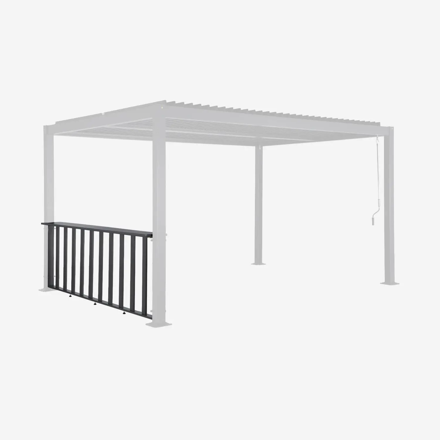 Bar 3m pour pergola bioclimatique aluminium Palace