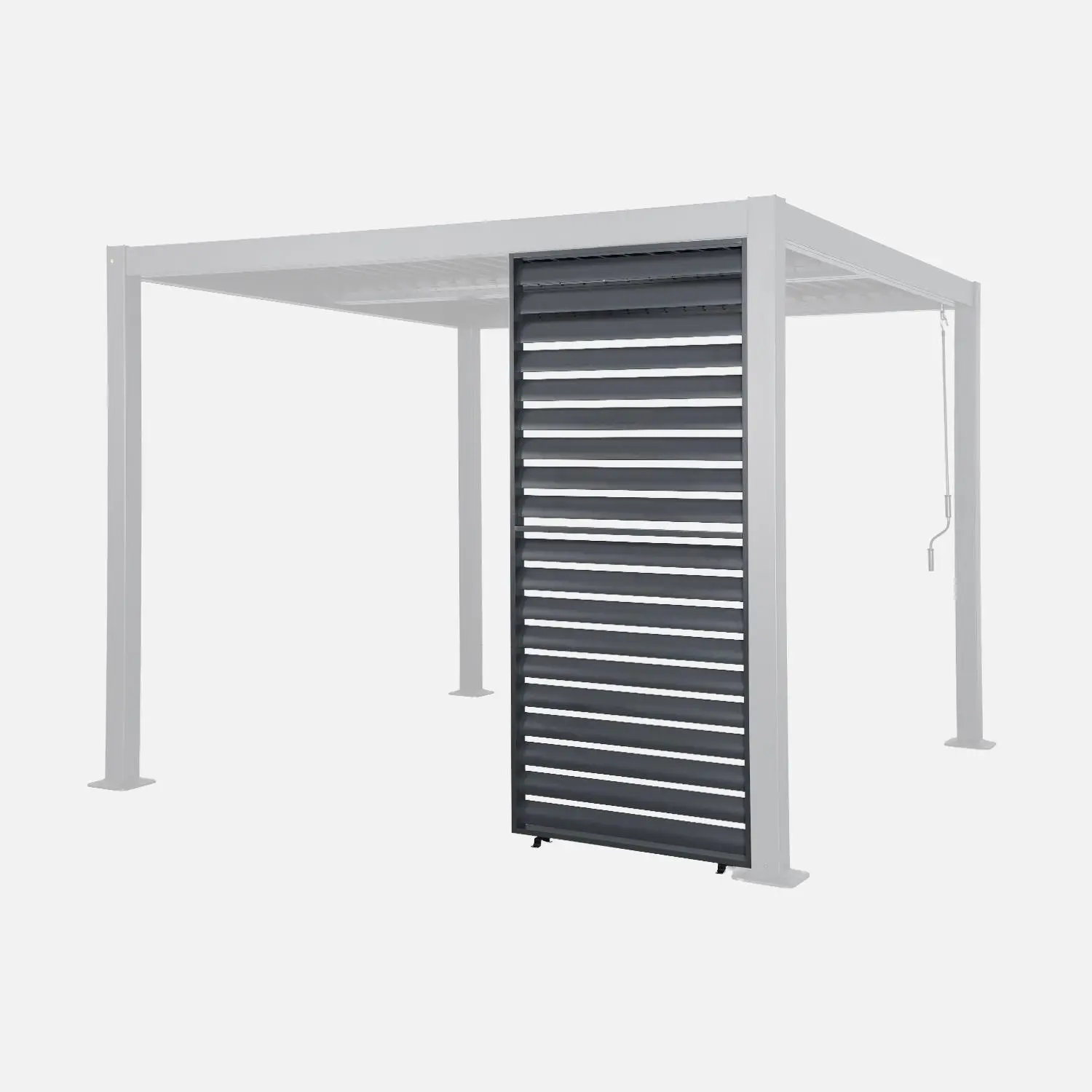 Persienne 100cm pour pergola bioclimatique aluminium Palace