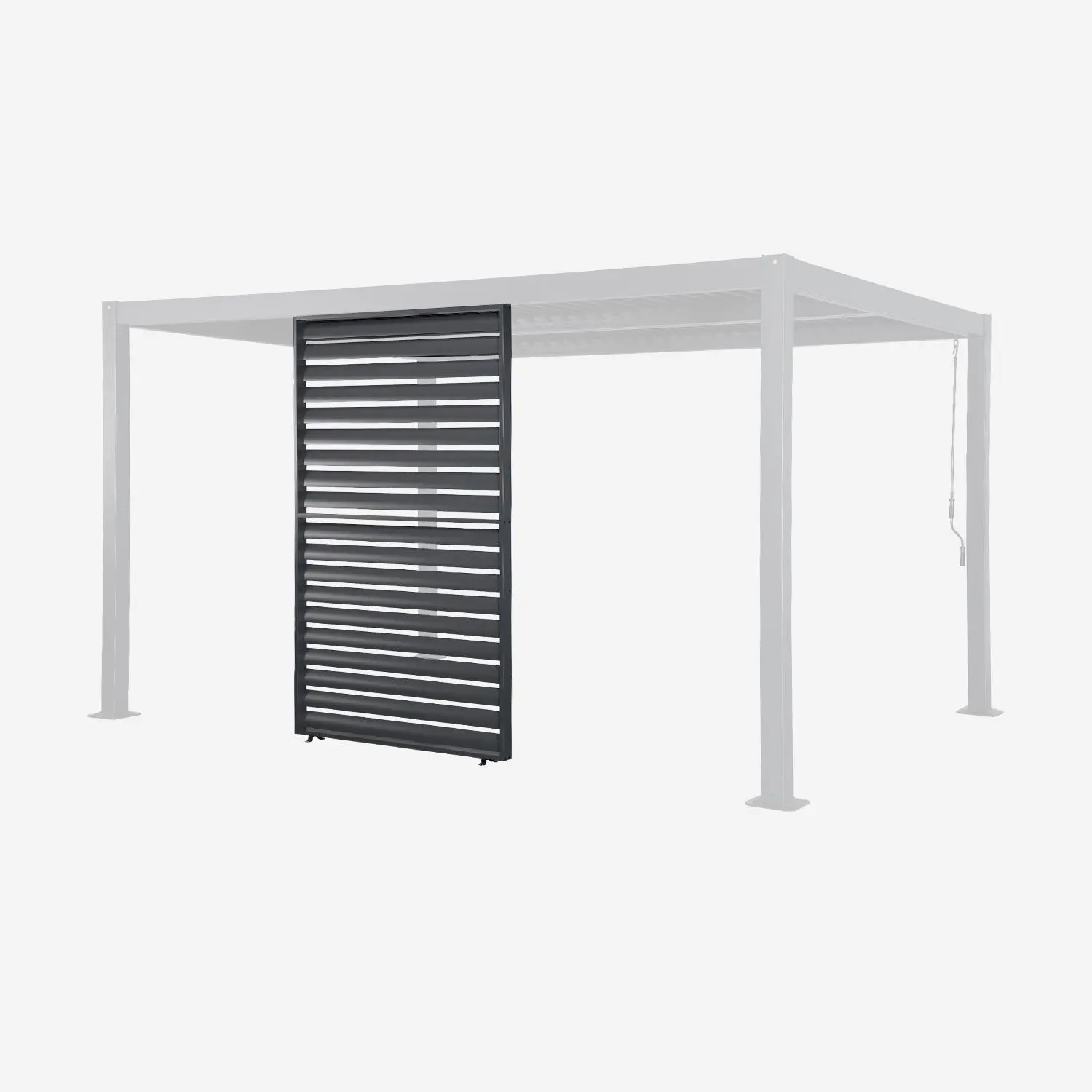 Persienne 130cm pour pergola bioclimatique aluminium Palace