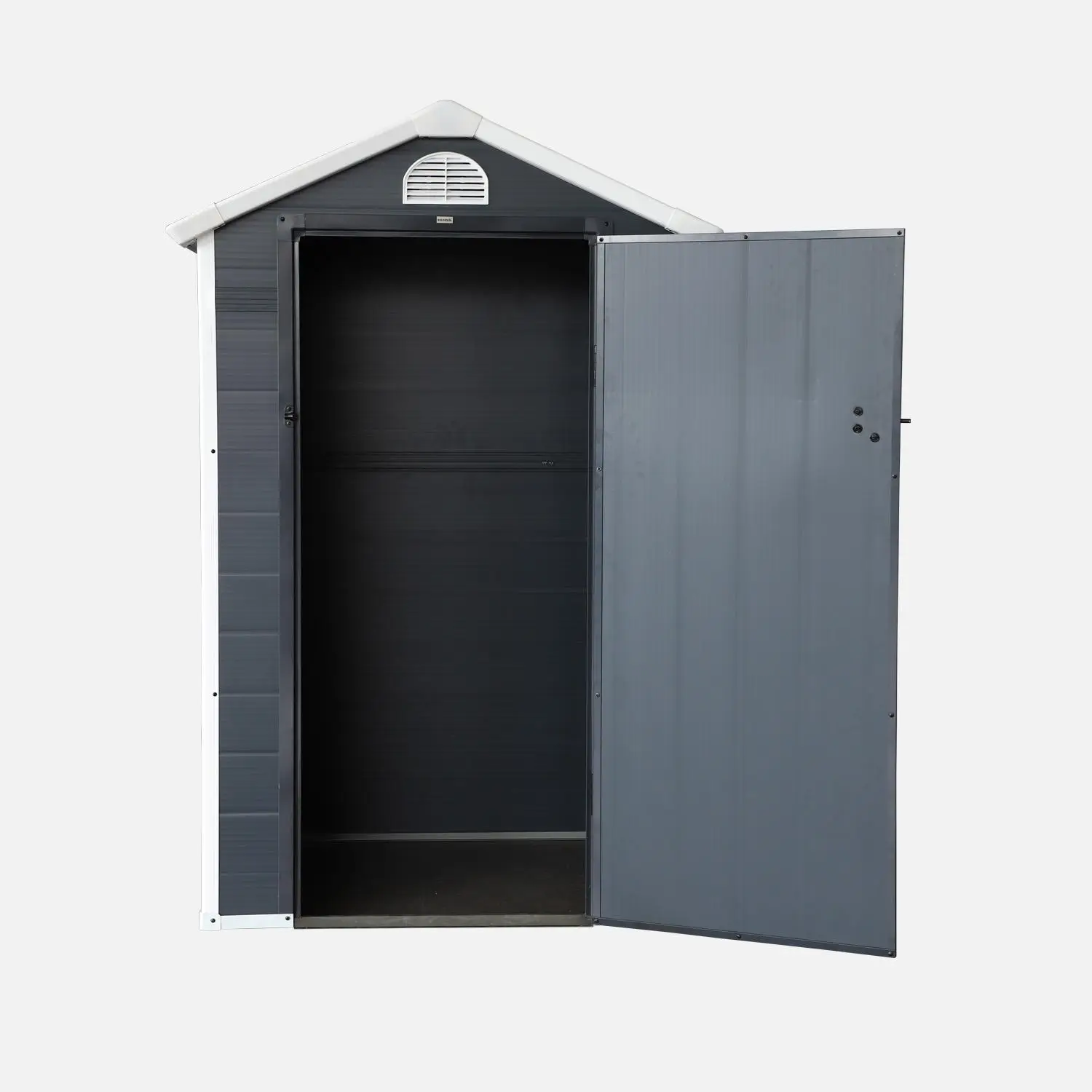 Abri de jardin en plastique, structure en aluminium 1,39m²