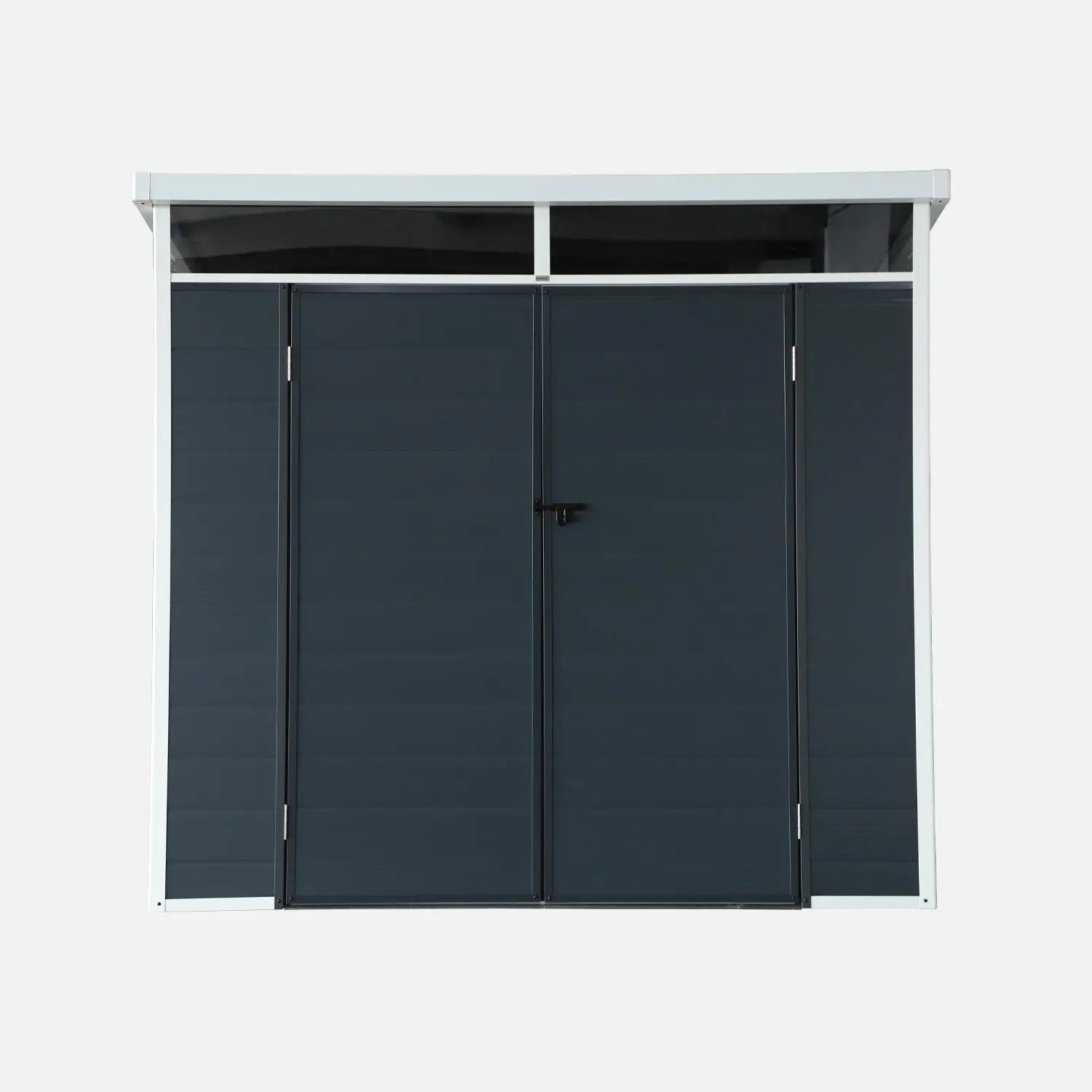 Abri de jardin en plastique, structure en aluminium 4,55m²