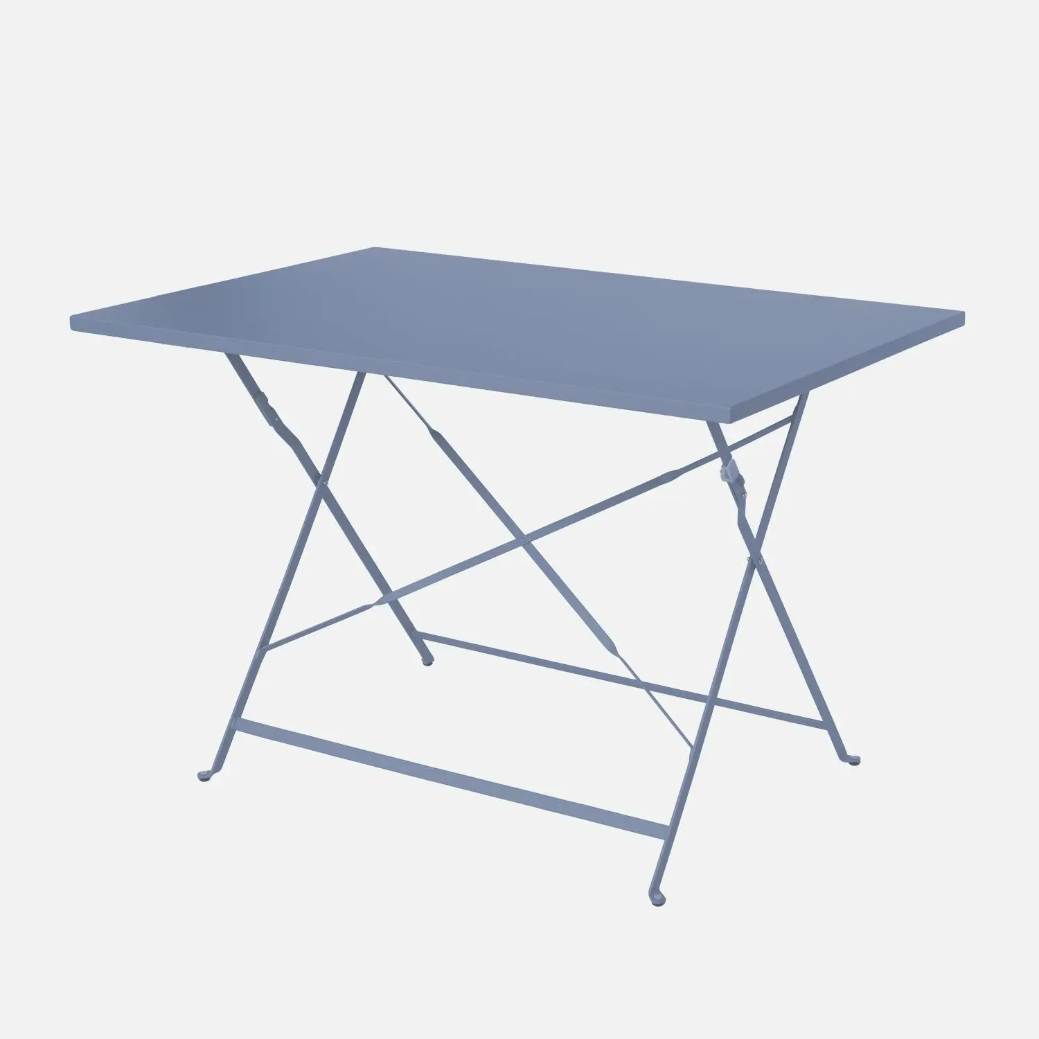 Table de jardin bistrot pliante métal + 4 assises
