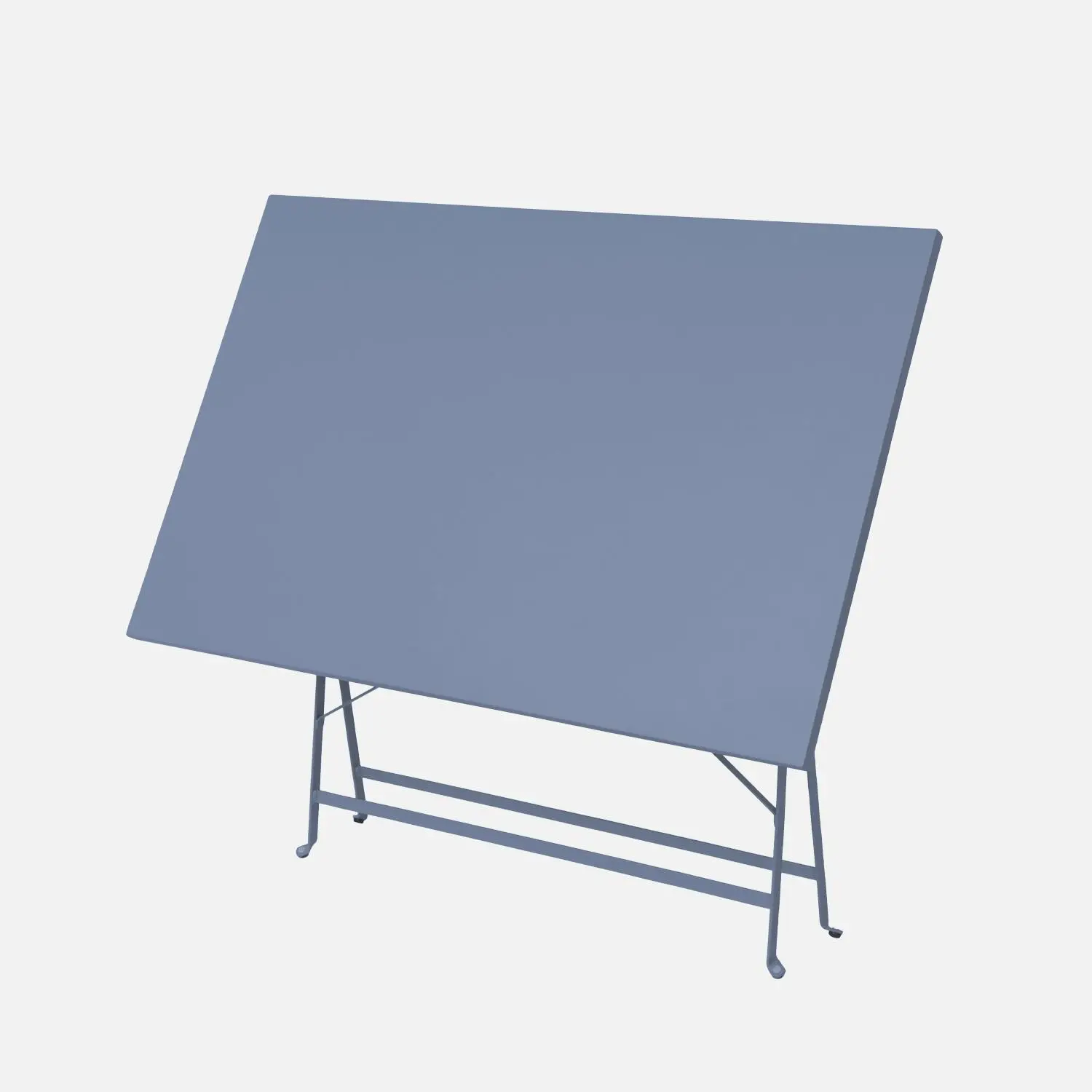 Table de jardin bistrot pliante métal + 4 assises