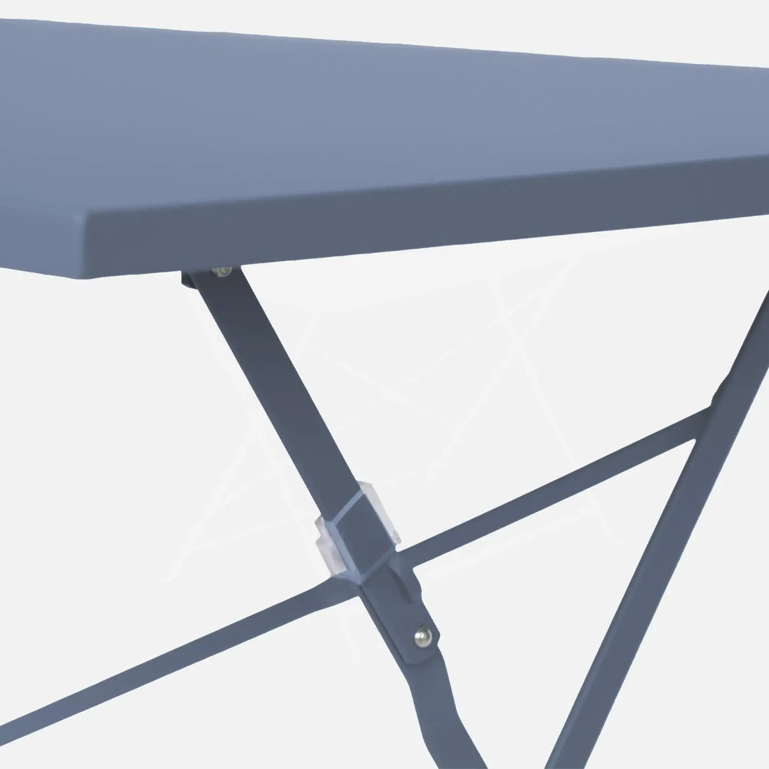 Table de jardin bistrot pliante métal + 4 assises