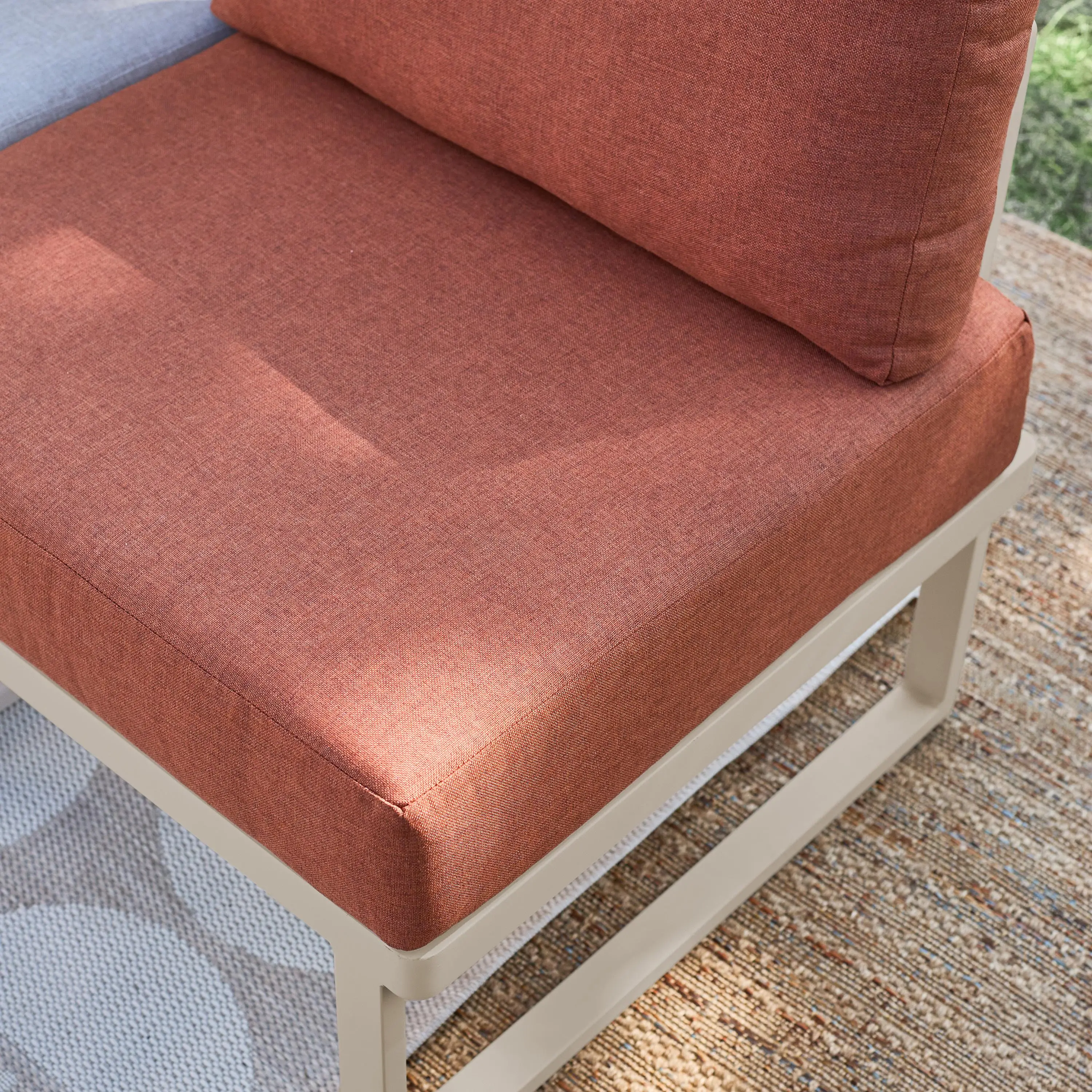 Salon de jardin modulable aluminium 4 places
