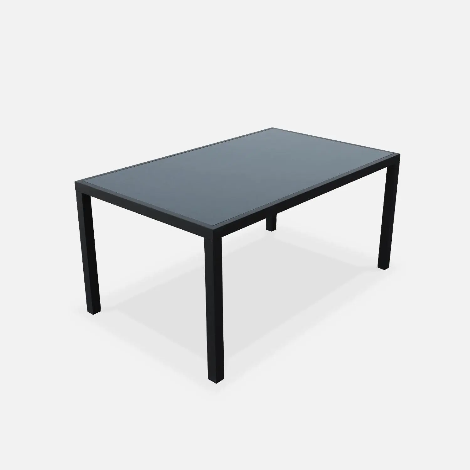 Table de jardin aluminium + 6 assises