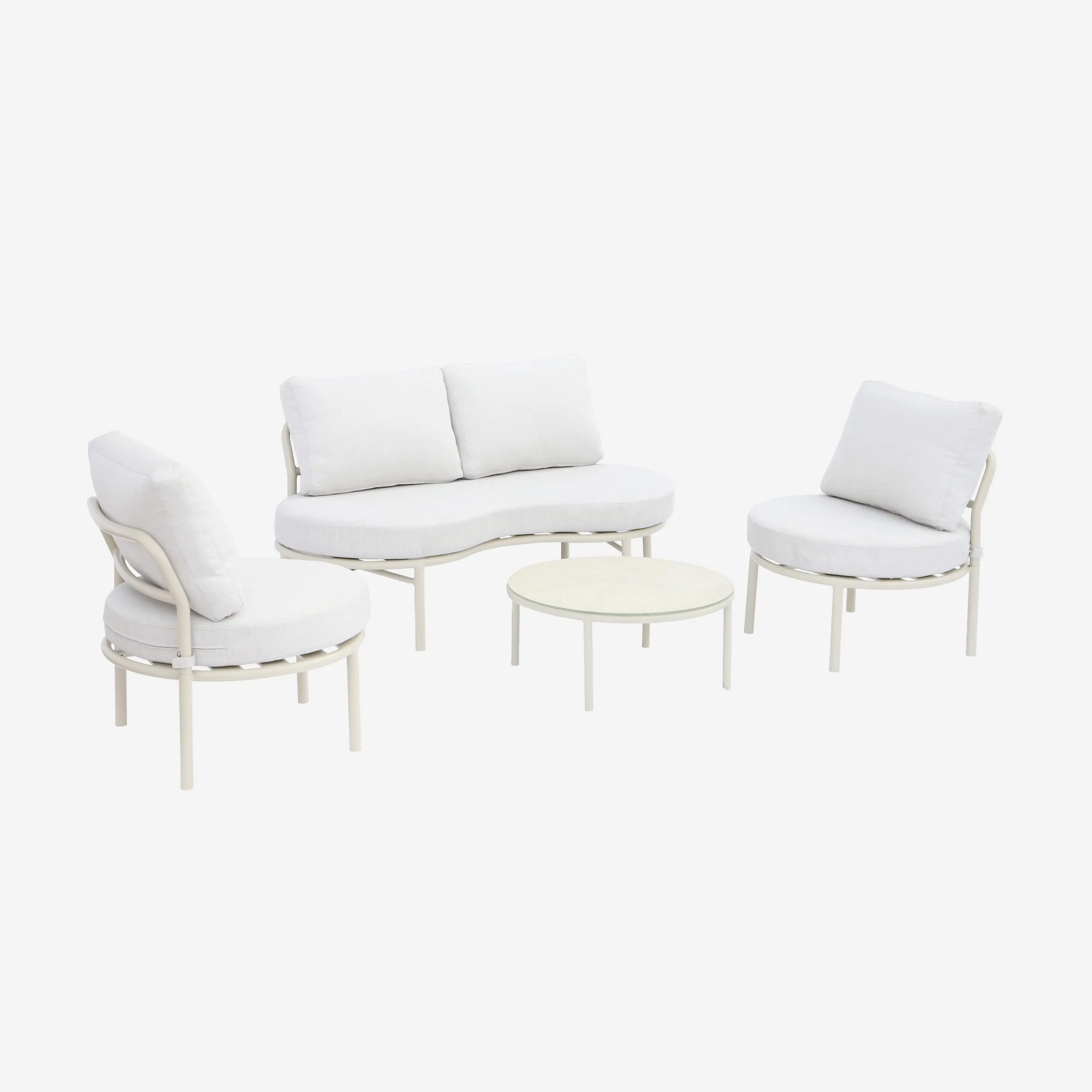 Salon de jardin aluminium 4 places