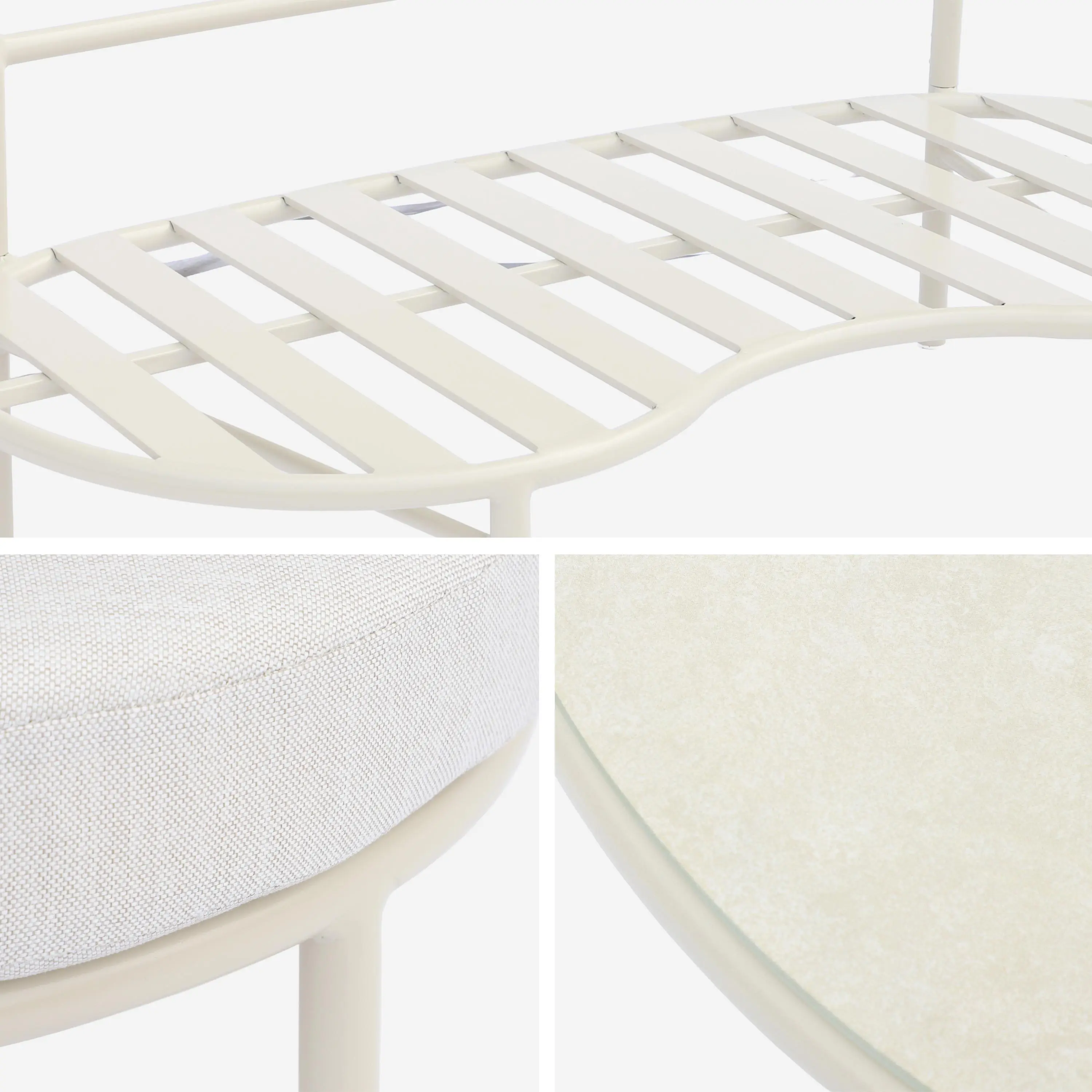 Salon de jardin aluminium 4 places