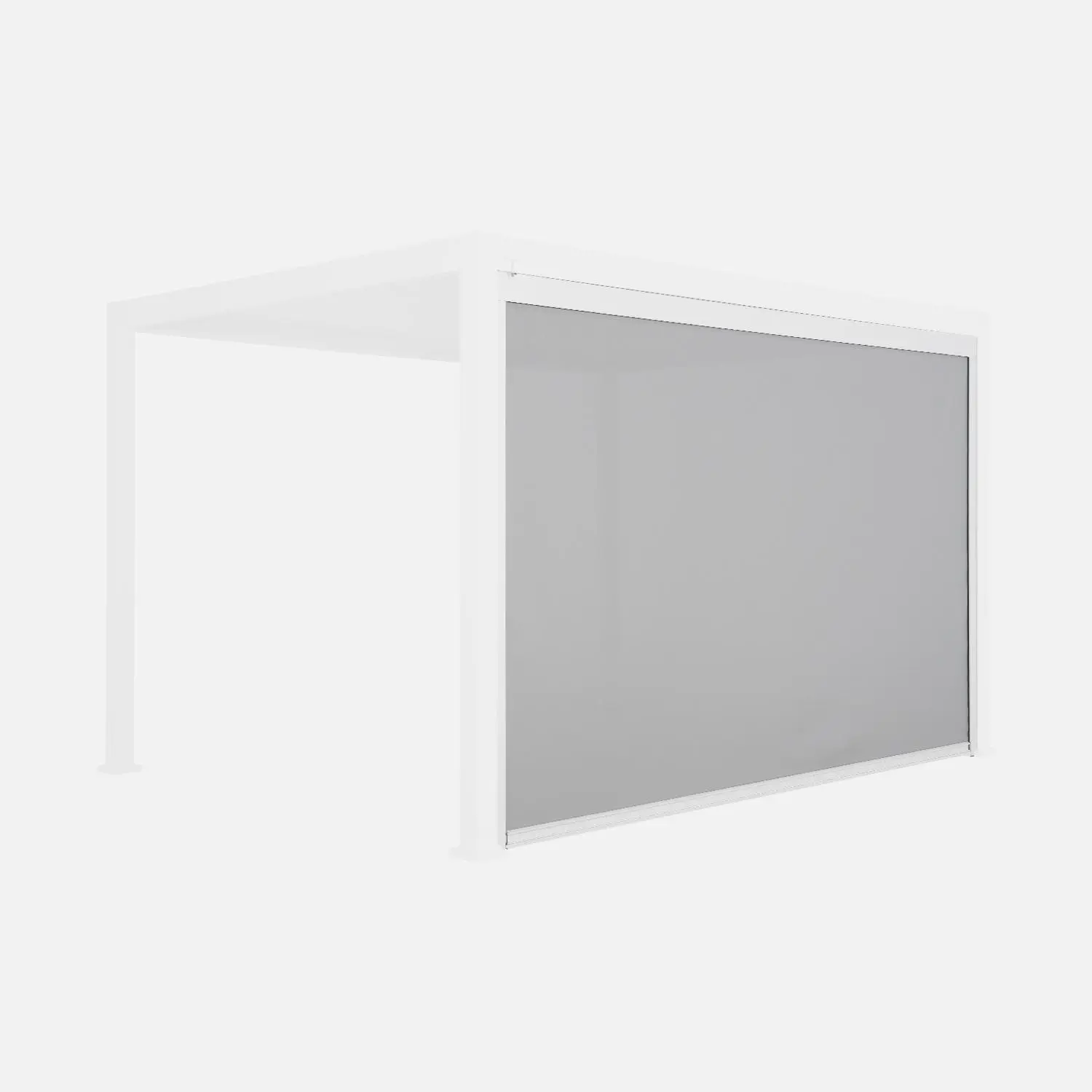 Store latéral 4m pour pergola bioclimatique aluminium 4x3m Triomphe