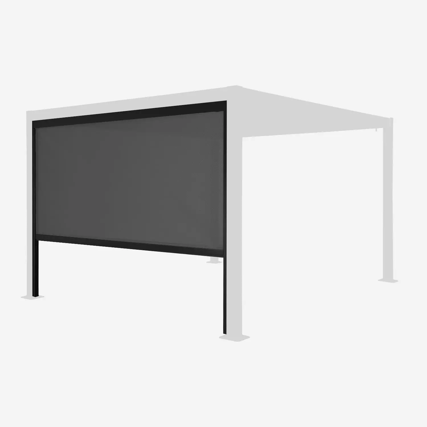 Store latéral 3m pergola bioclimatique aluminium et acier 3x3m 4x3m 6x3m Palace