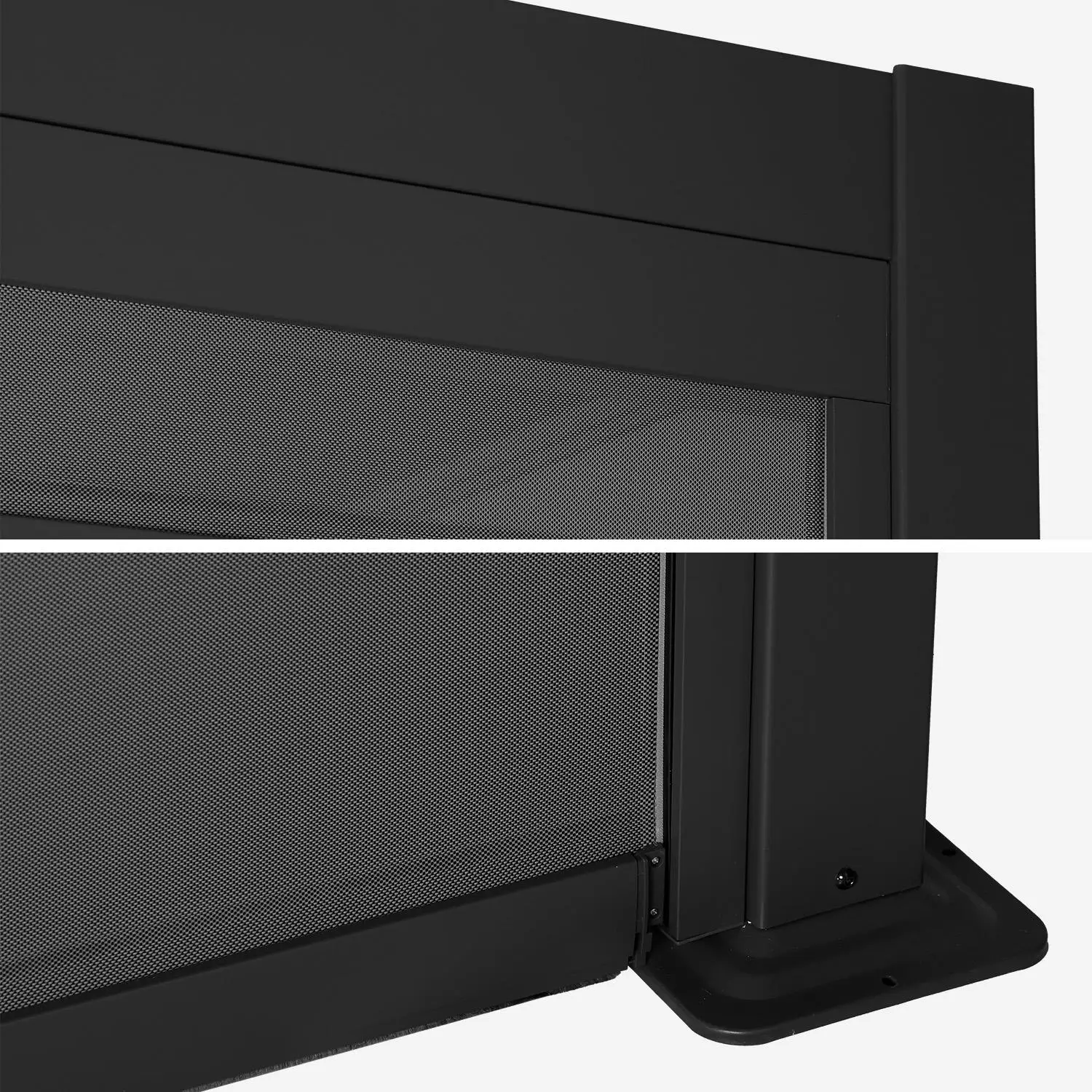 Store latéral 3m pergola bioclimatique aluminium et acier 3x3m 4x3m 6x3m Palace