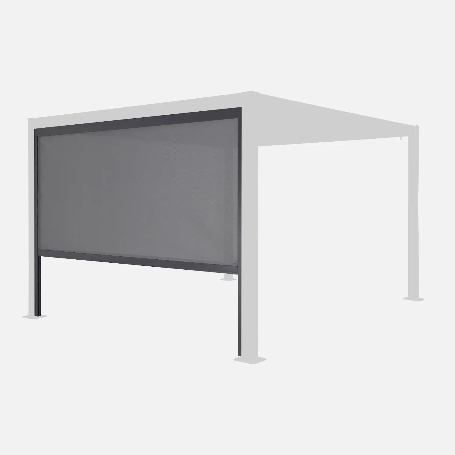 Store latéral 3m pergola bioclimatique aluminium et acier 3x3m 4x3m 6x3m Palace