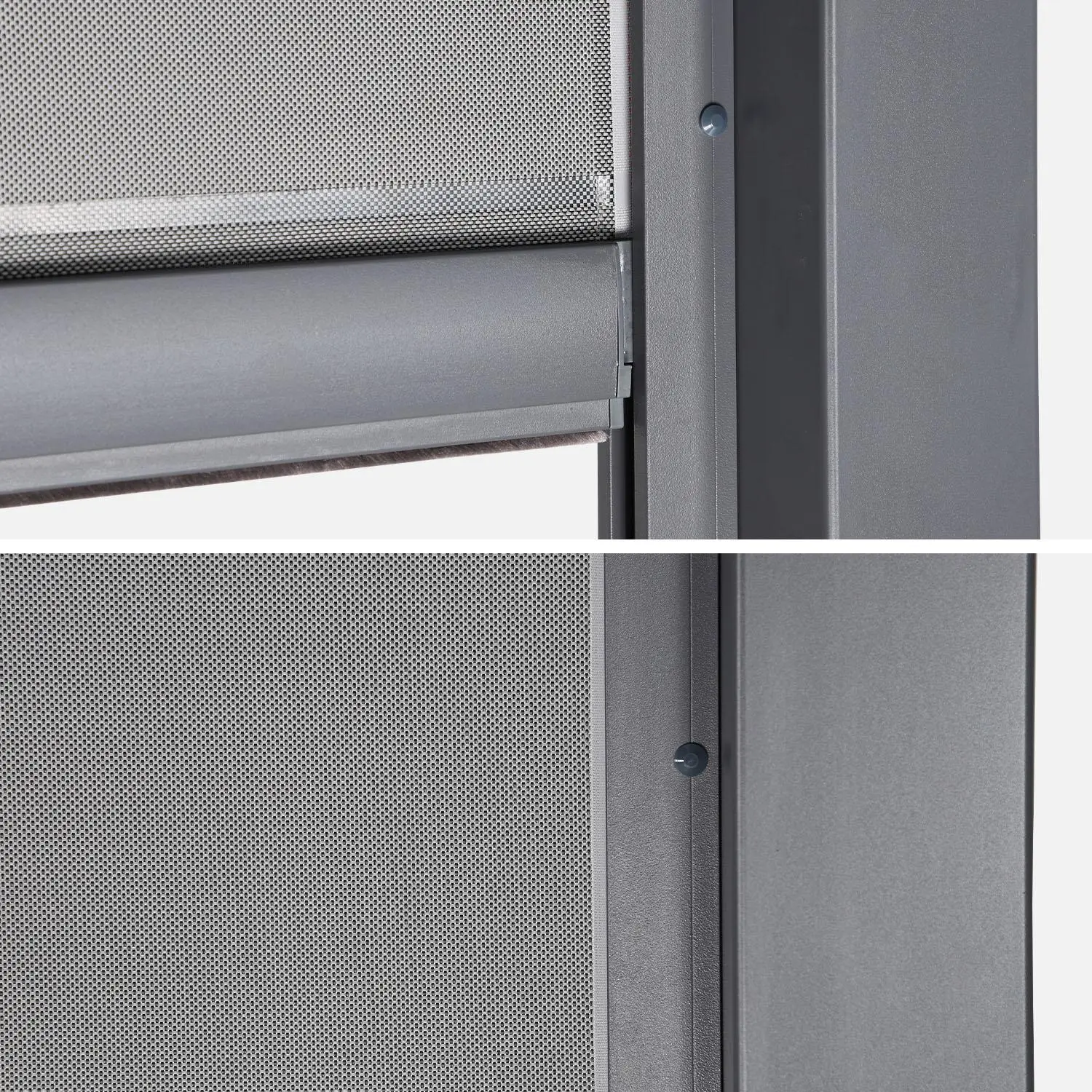Store latéral 4m pour pergola bioclimatique aluminium et acier 4x3m Palace