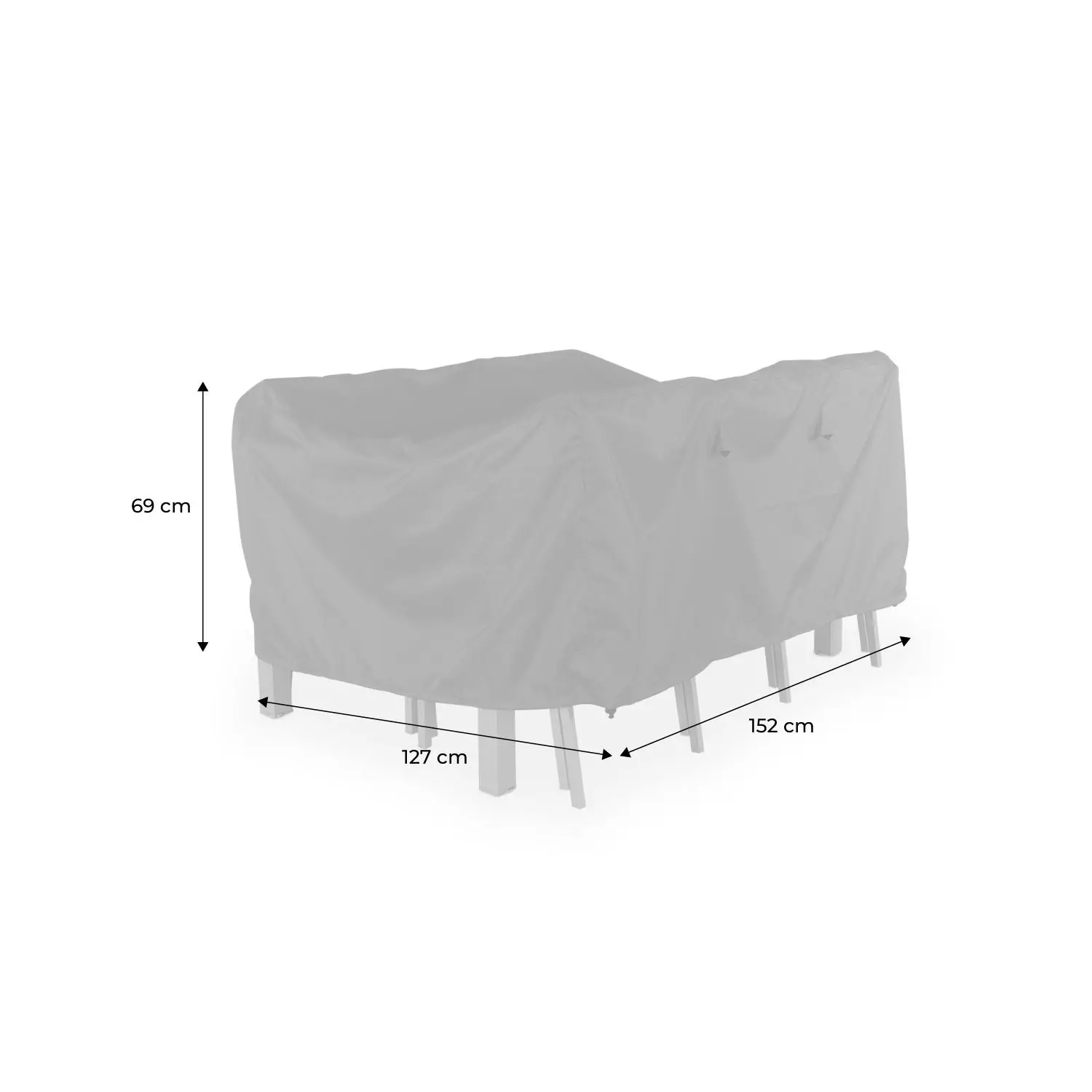 Housse de protection table de jardin