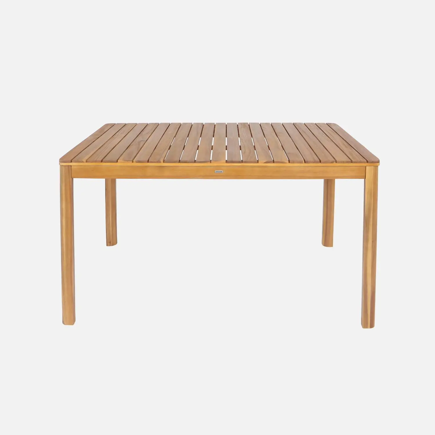 Table de jardin bois d'acacia + 6 assises