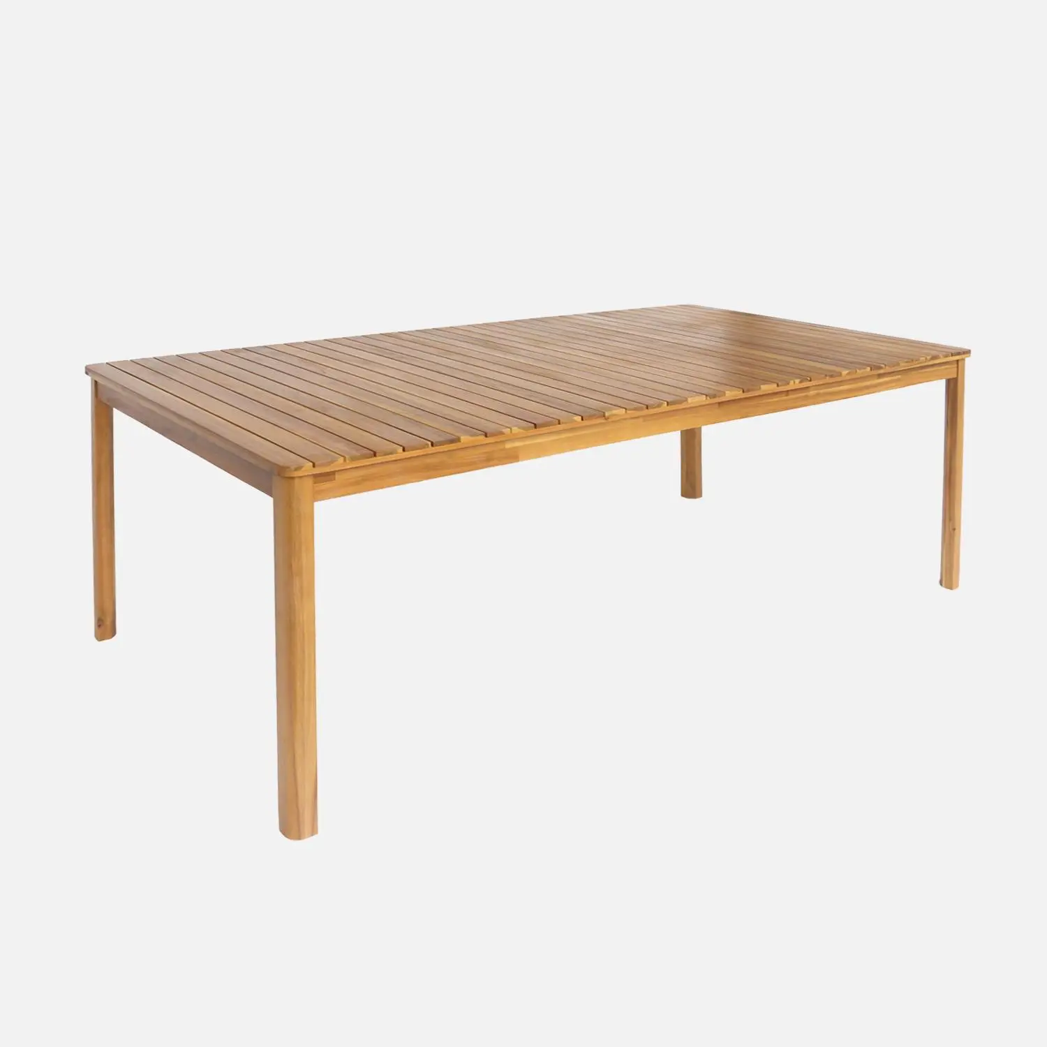 Table de jardin bois d'acacia + 10 assises