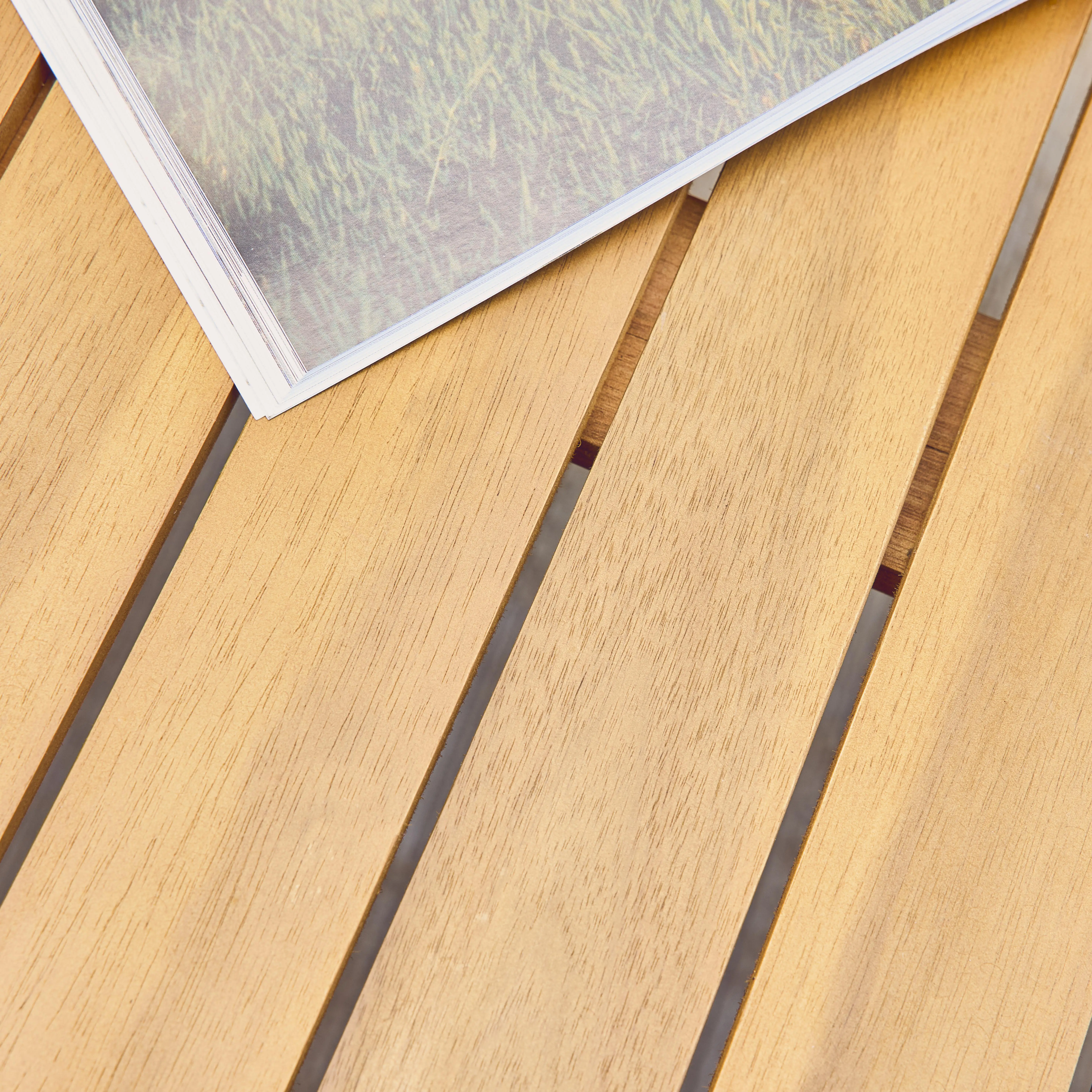 Table de jardin bois d'acacia 8 places