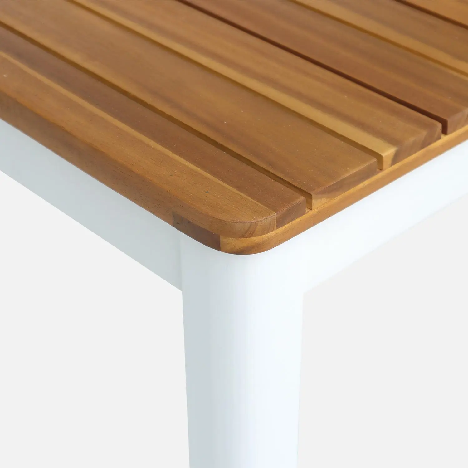 Table de jardin bois d'acacia 8 places