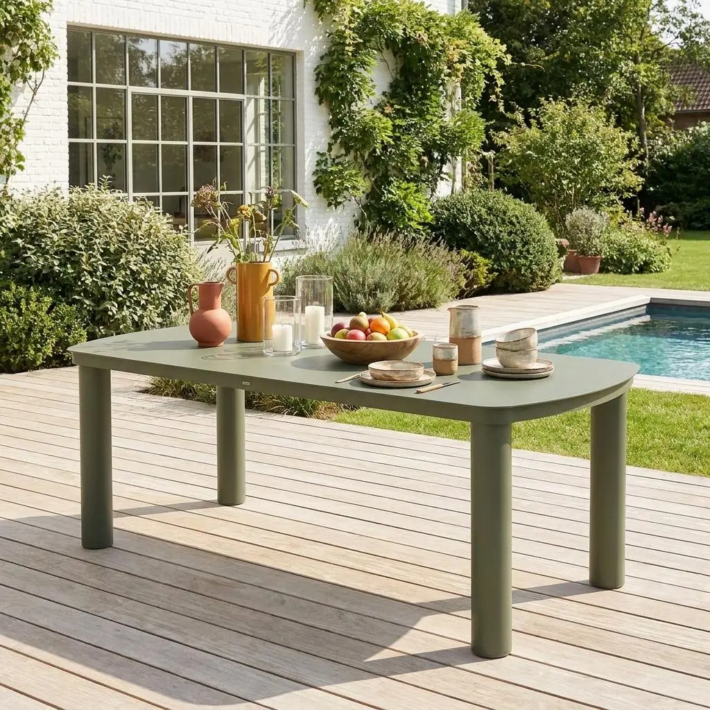 Table de jardin aluminium 10 places
