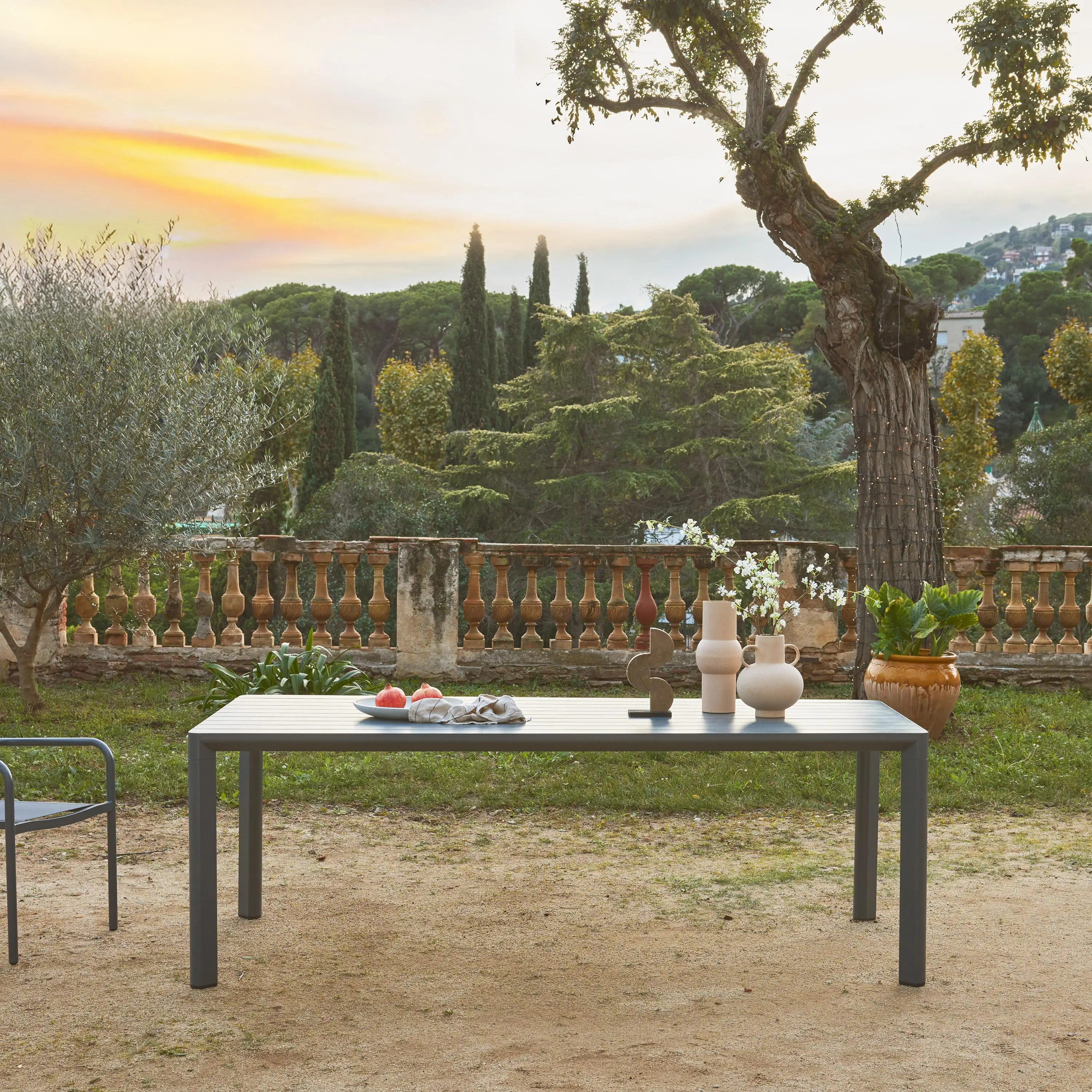 Table de jardin aluminium 8 places
