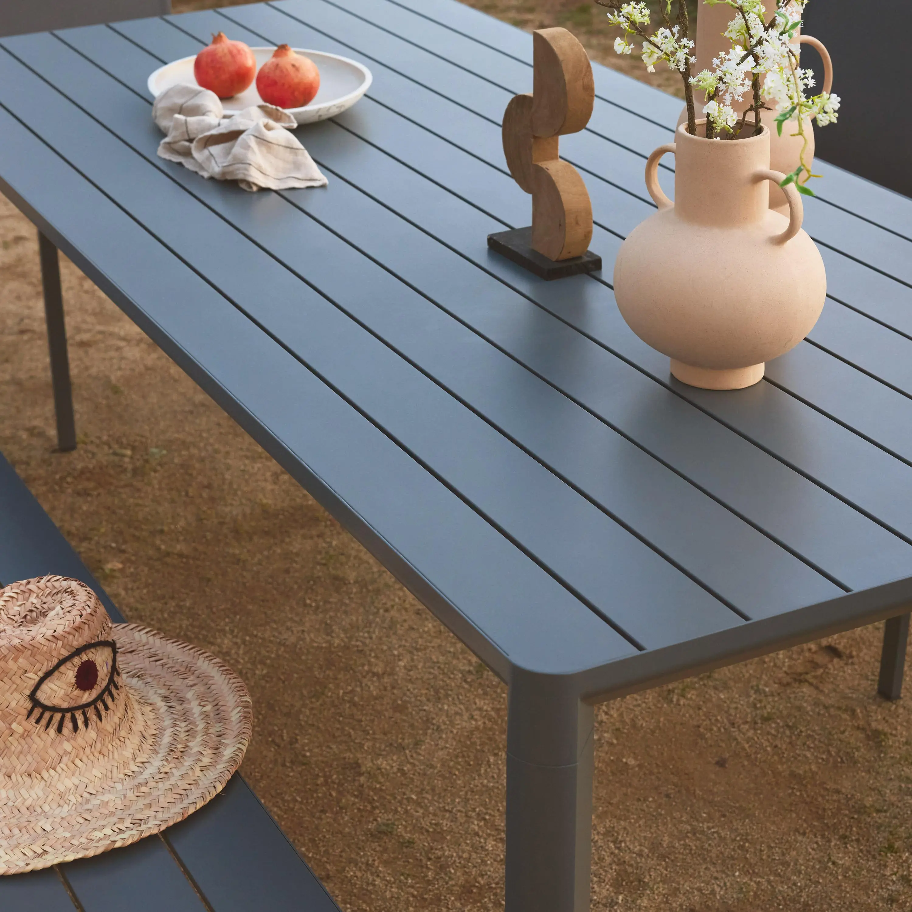 Table de jardin aluminium 8 places