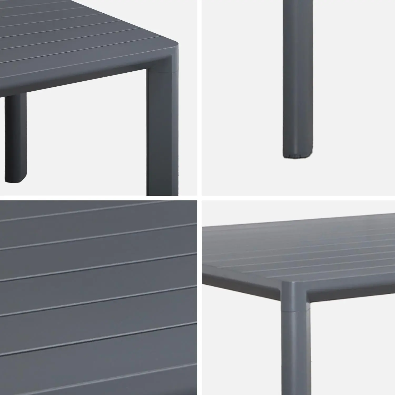 Table de jardin aluminium 8 places