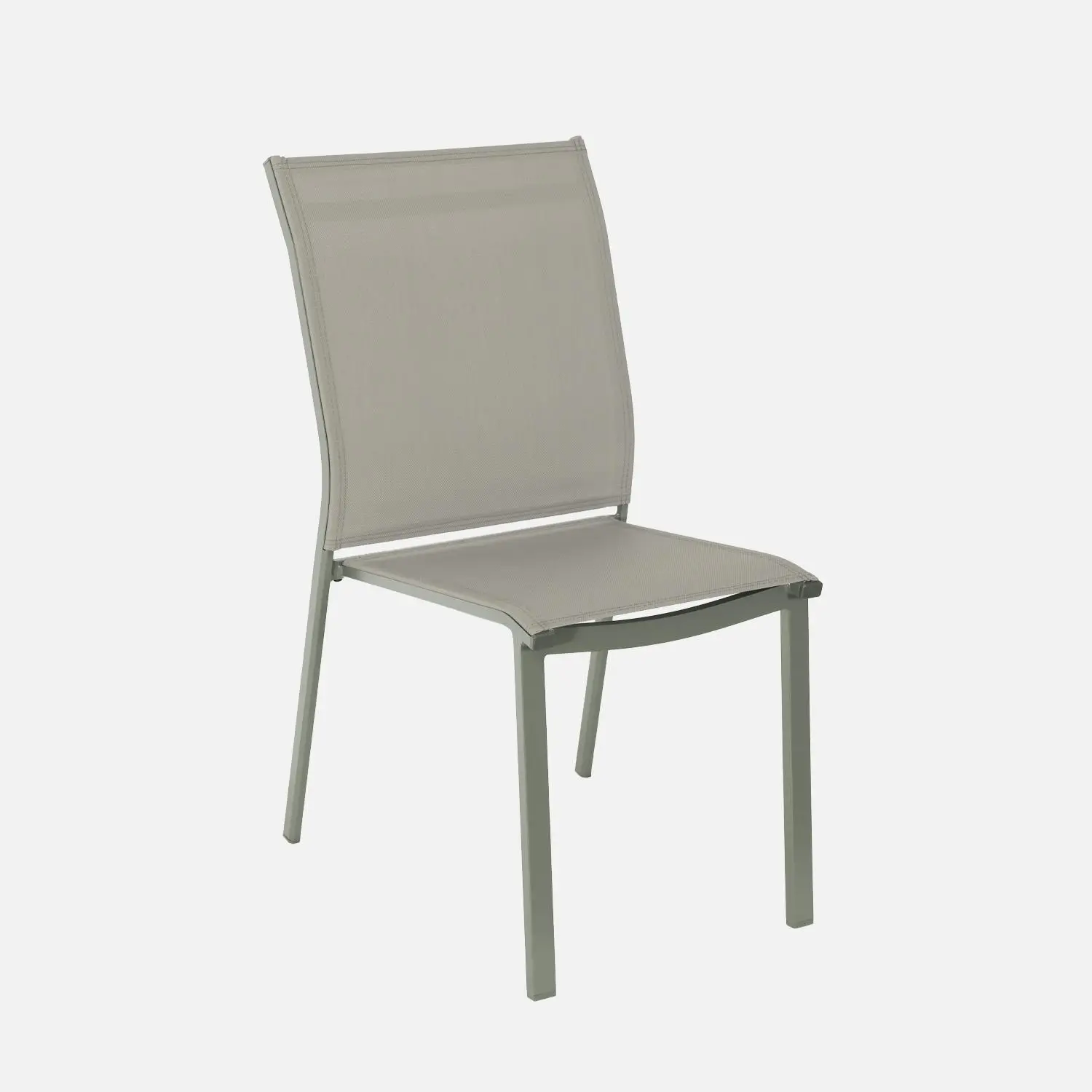 Table de jardin bois d'acacia et aluminium + 8 assises