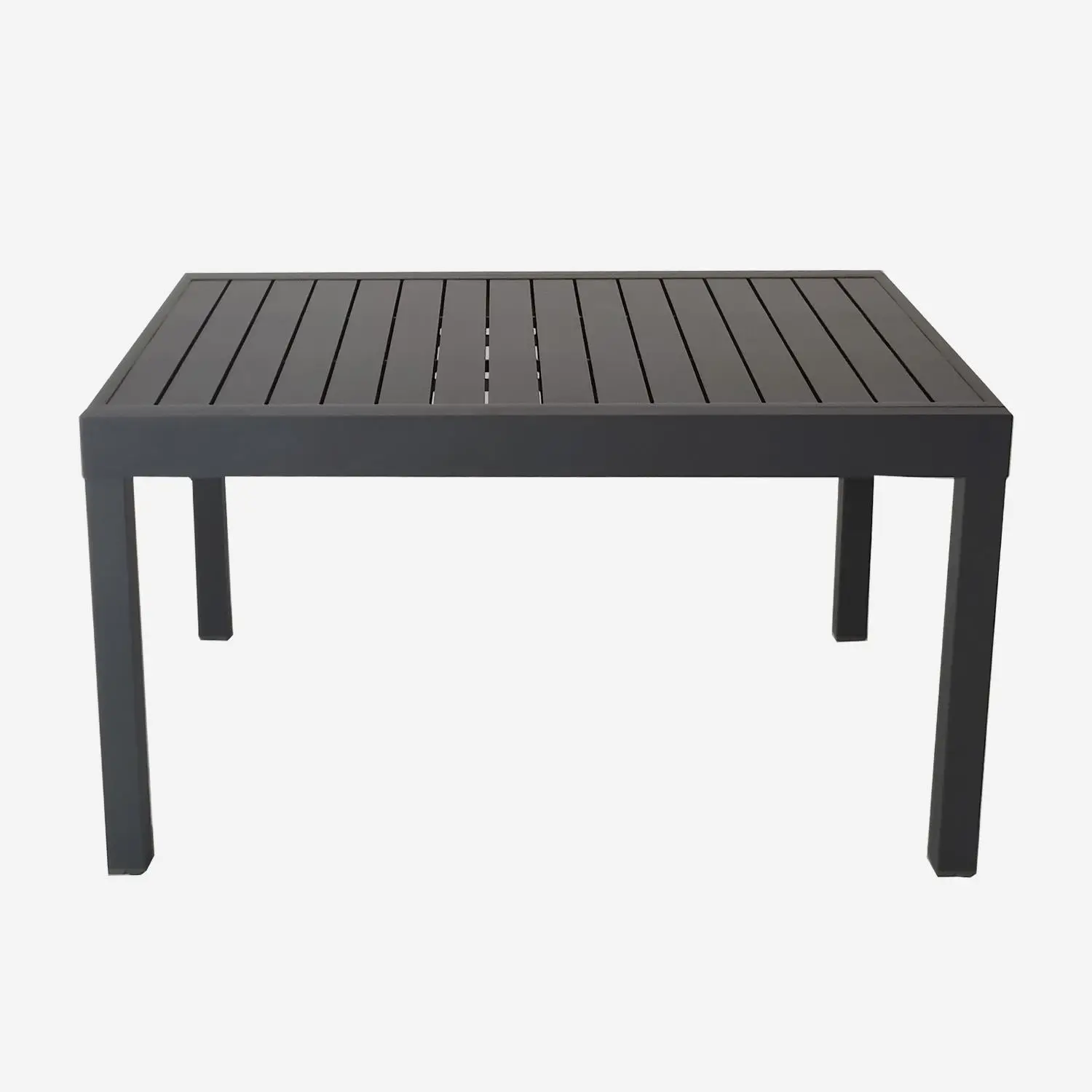 Table de jardin extensible aluminium + 8 assises