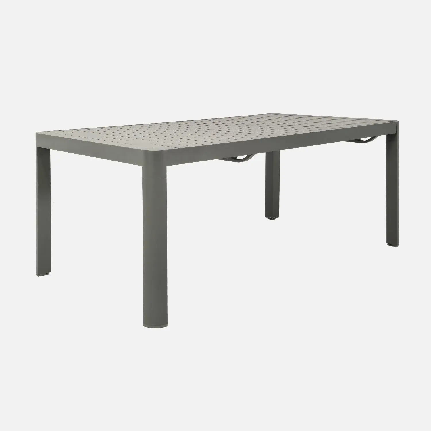 Table de jardin extensible aluminium + 10 assises