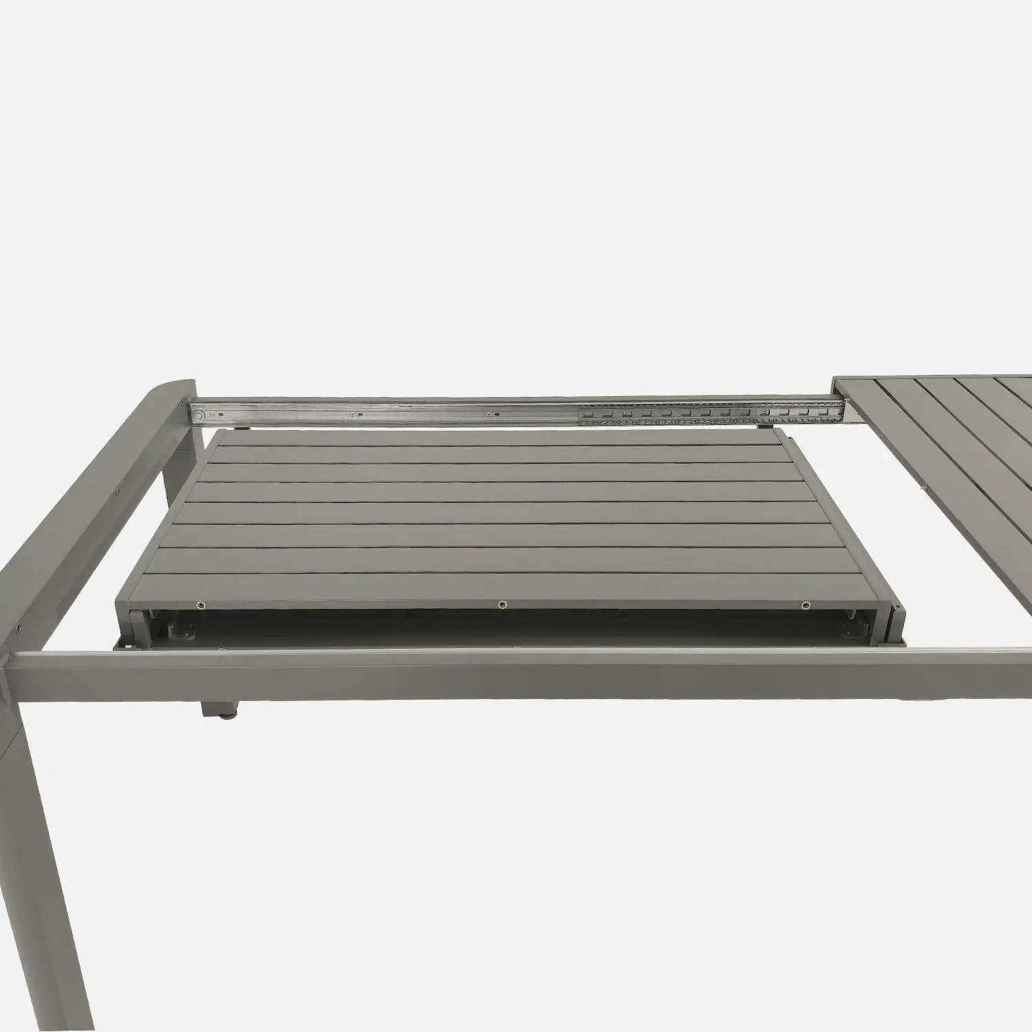 Table de jardin extensible aluminium + 10 assises