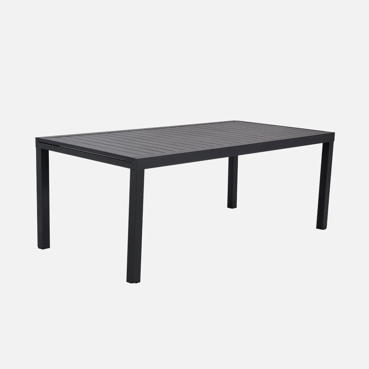 Table de jardin extensible aluminium + 10 assises
