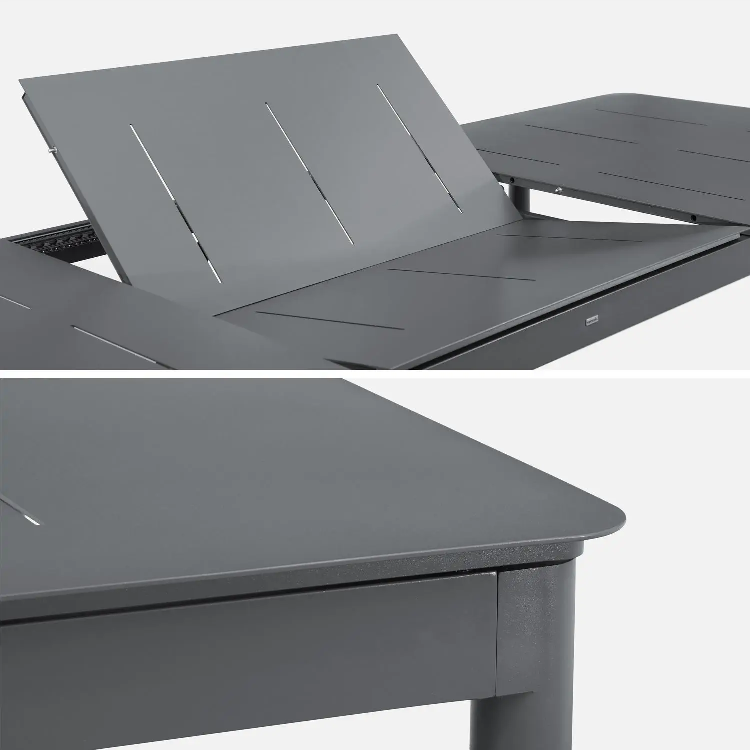 Table de jardin extensible aluminium 8 places