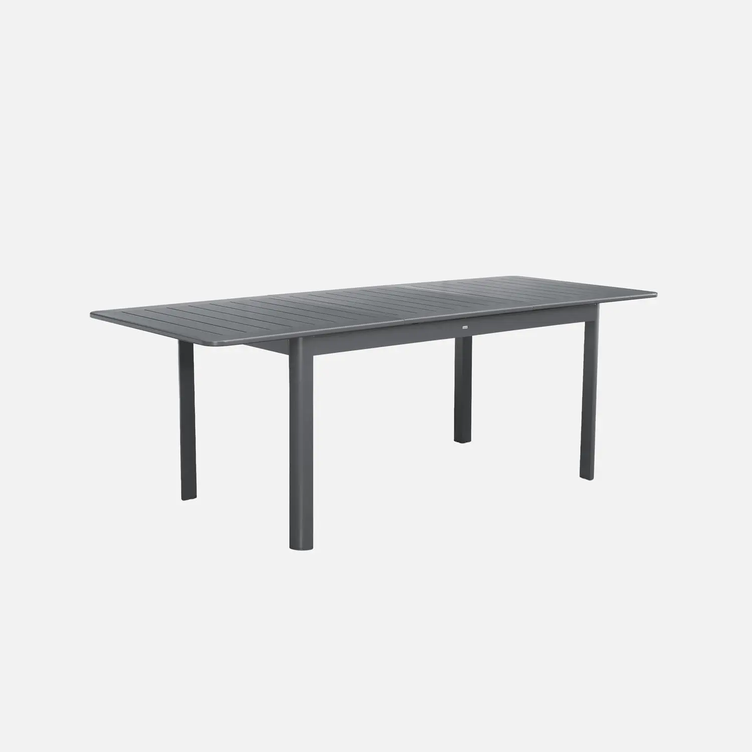 Table de jardin extensible aluminium + 6 assises