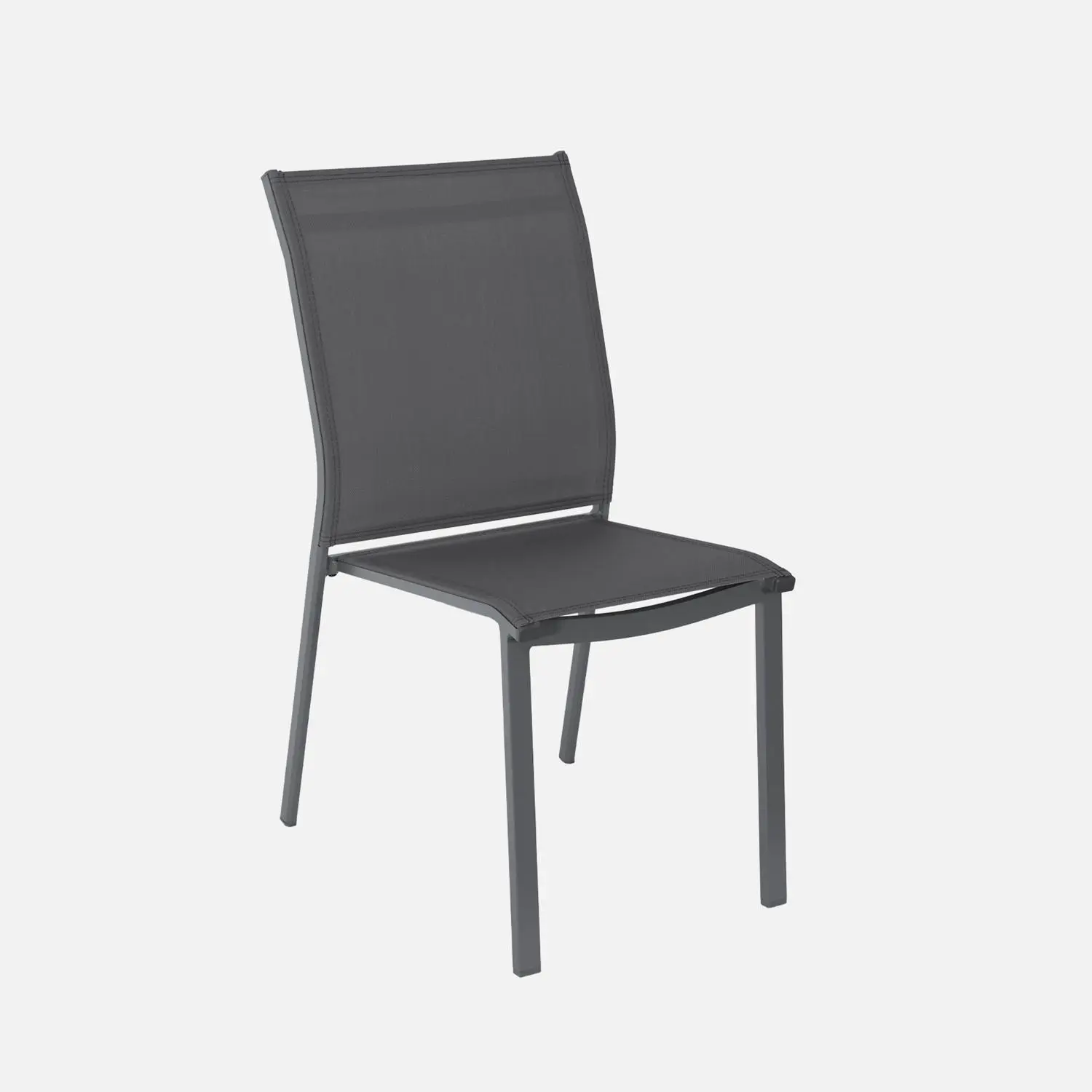 Table de jardin extensible aluminium + 6 assises