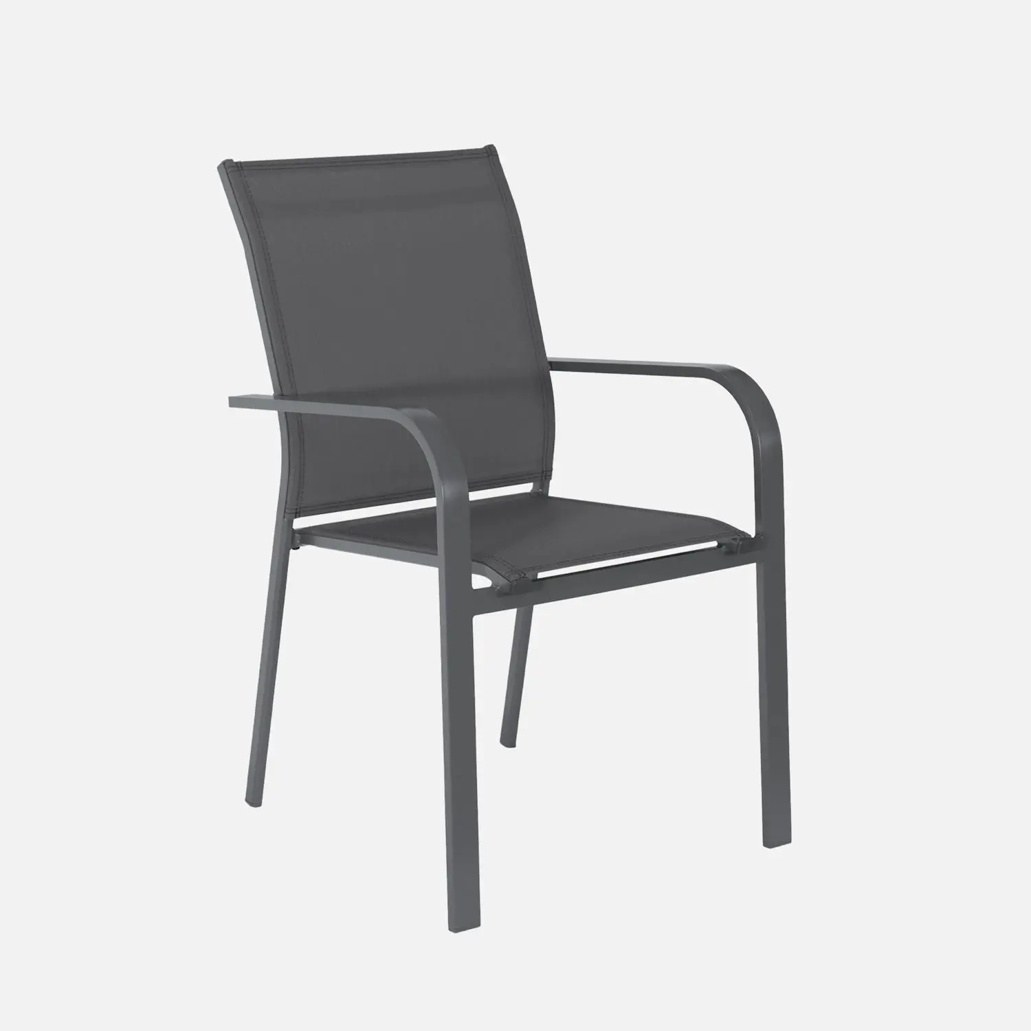 Table de jardin extensible aluminium + 6 assises