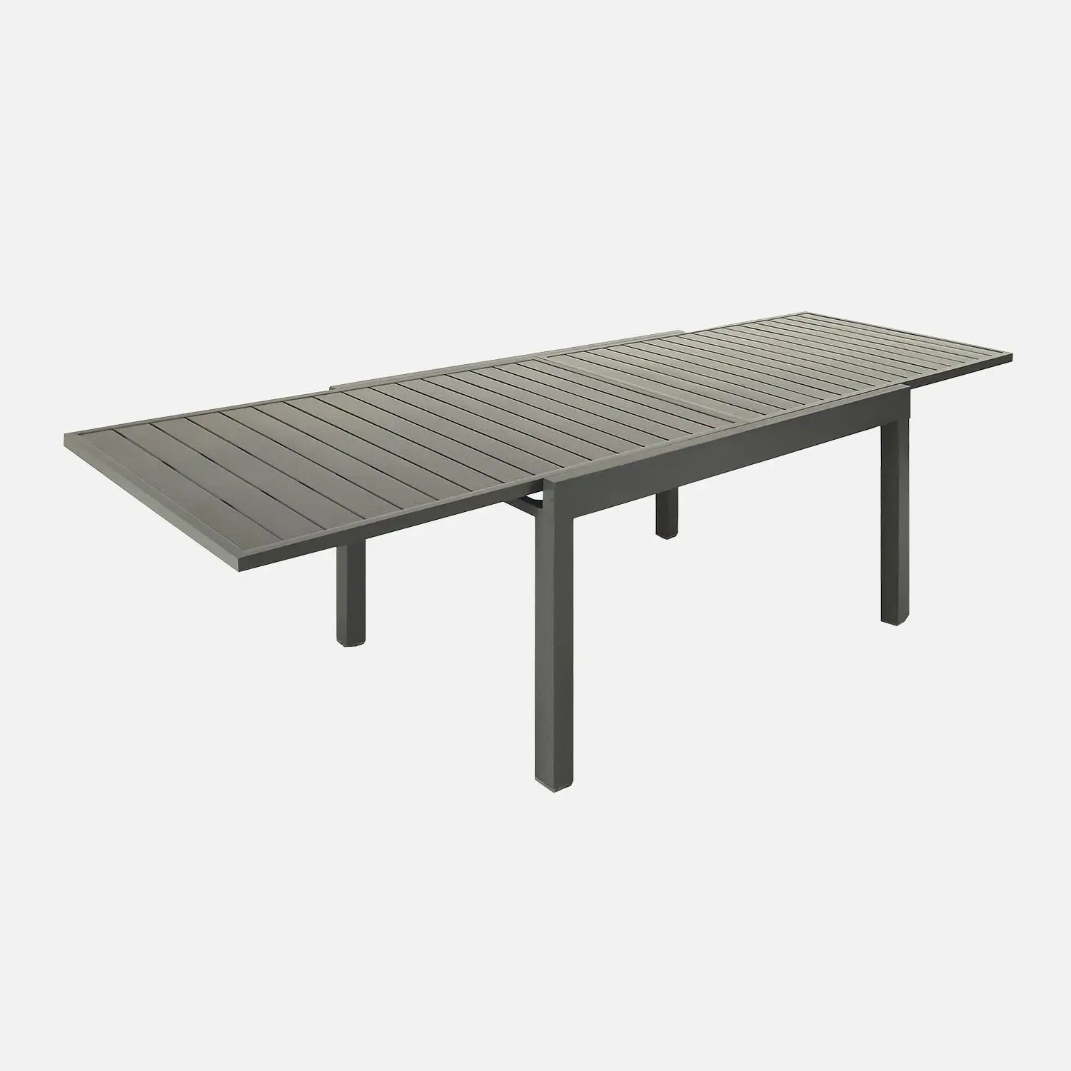 Table de jardin extensible aluminium 8 places