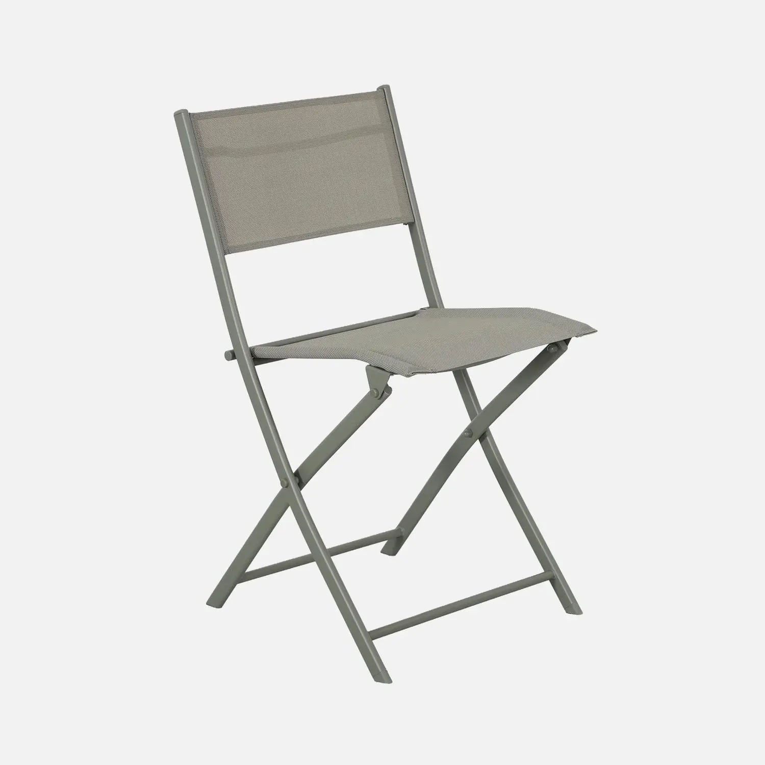 Table de jardin pliante acier + 4 assises