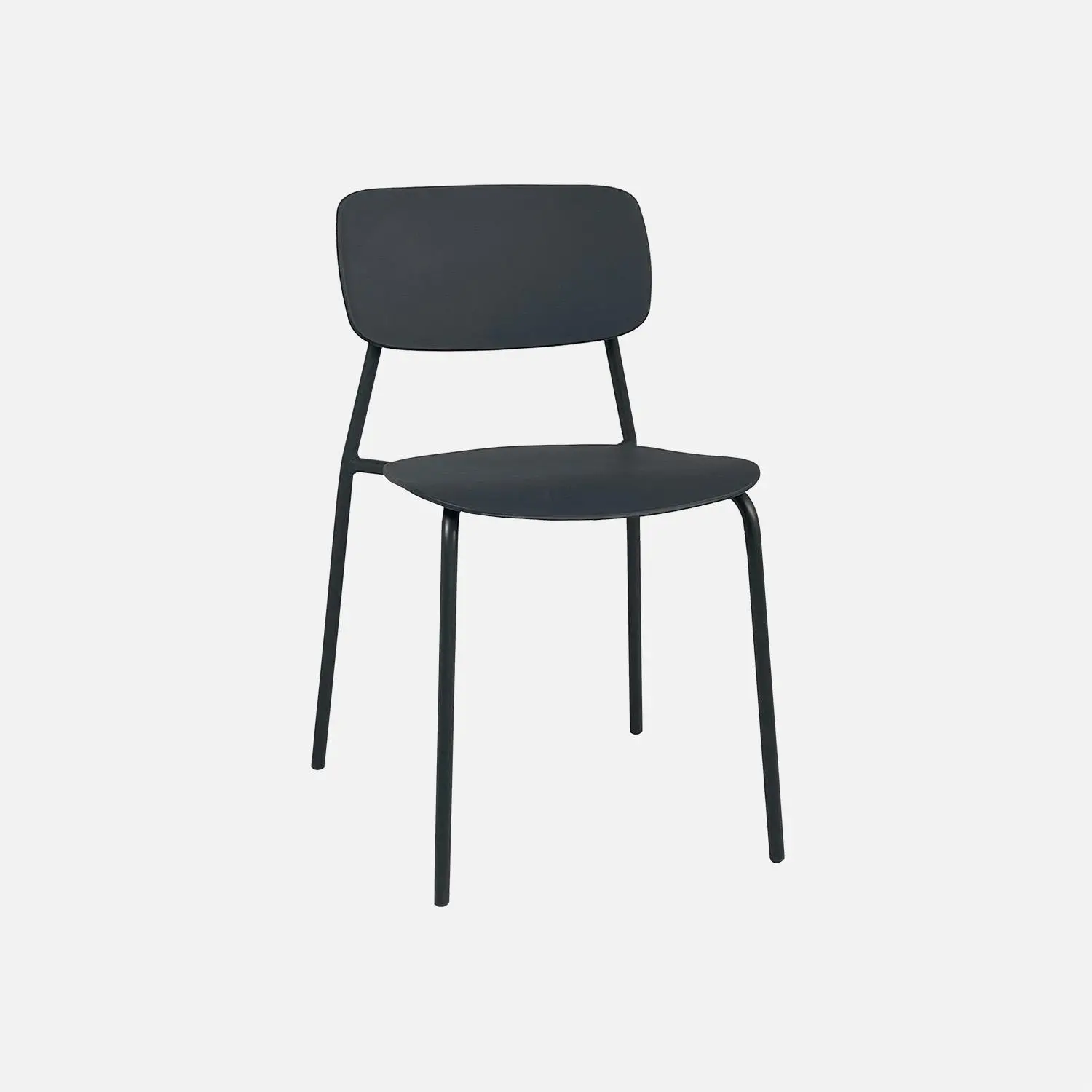 Table de jardin pliante métal + 6 assises