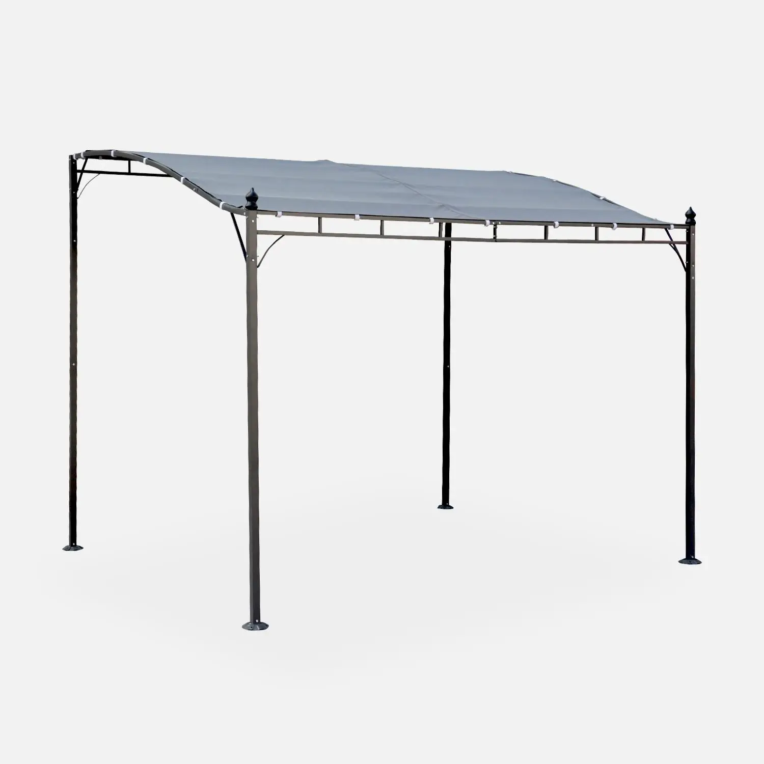 Pergola adossée acier 3x2,5m