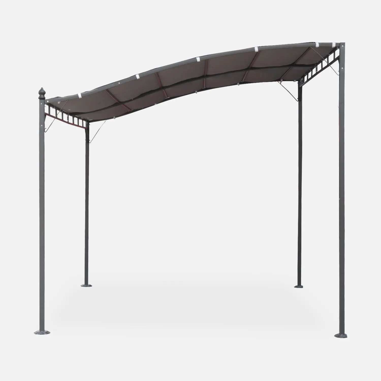 Pergola adossée acier 3x2,5m