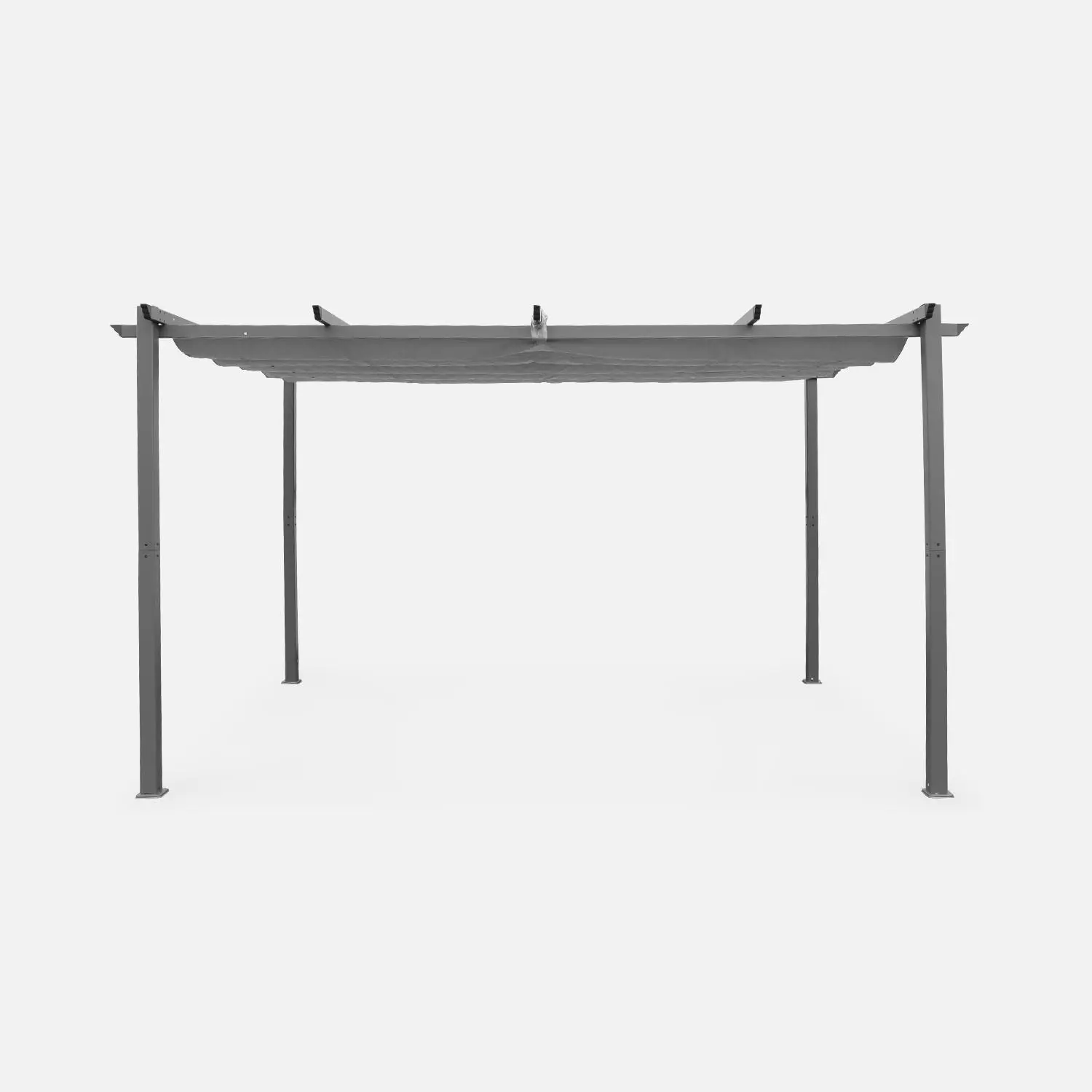 Pergola aluminium 3x4m toile coulissante