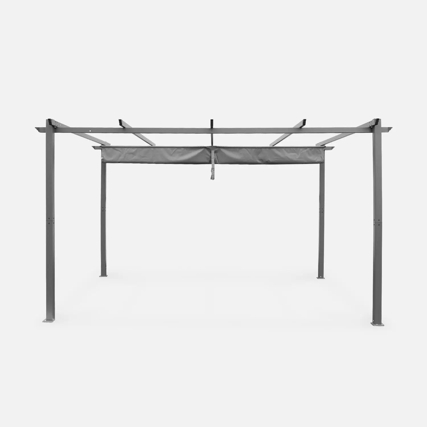 Pergola aluminium 3x4m toile coulissante
