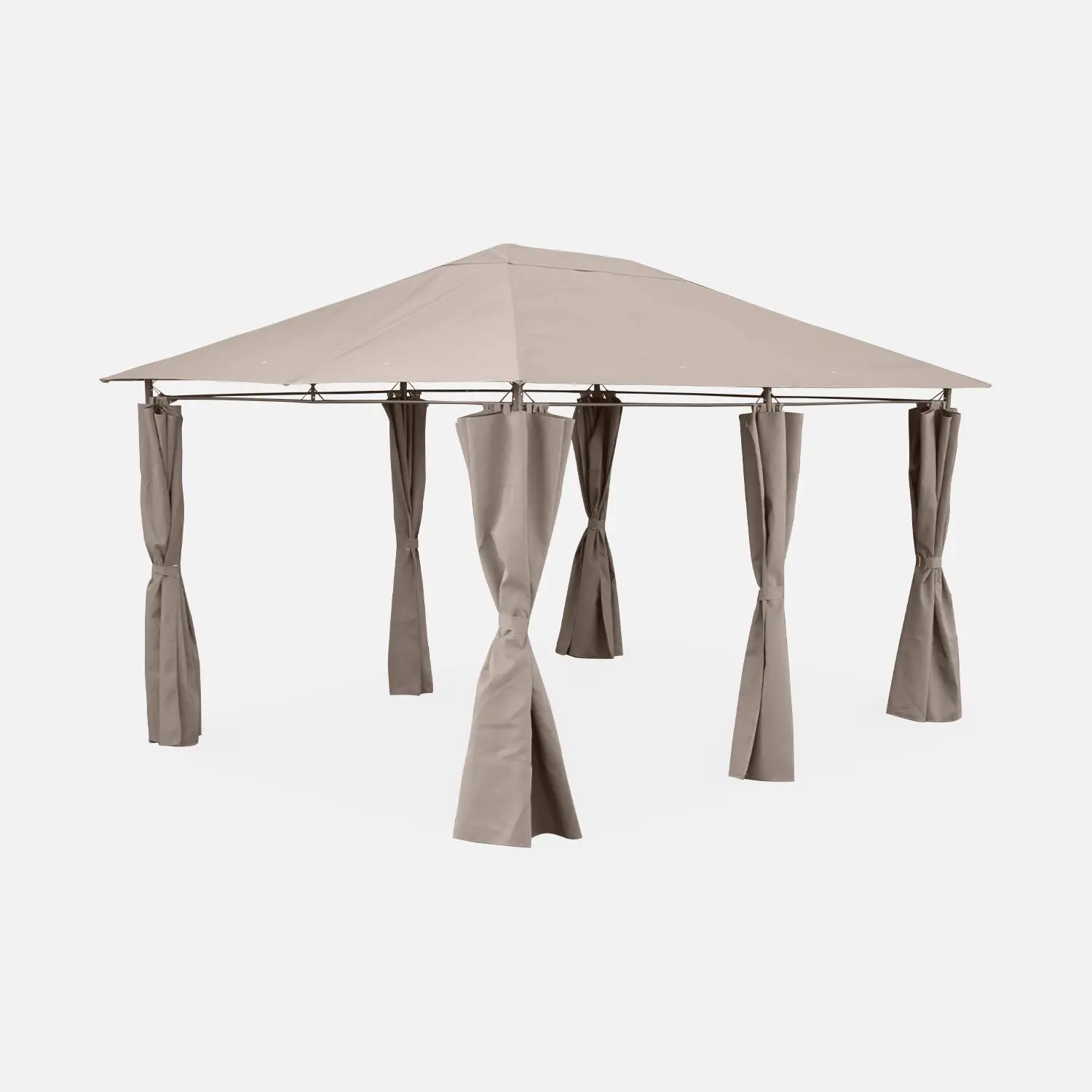 Tonnelle 3x4 m avec rideaux