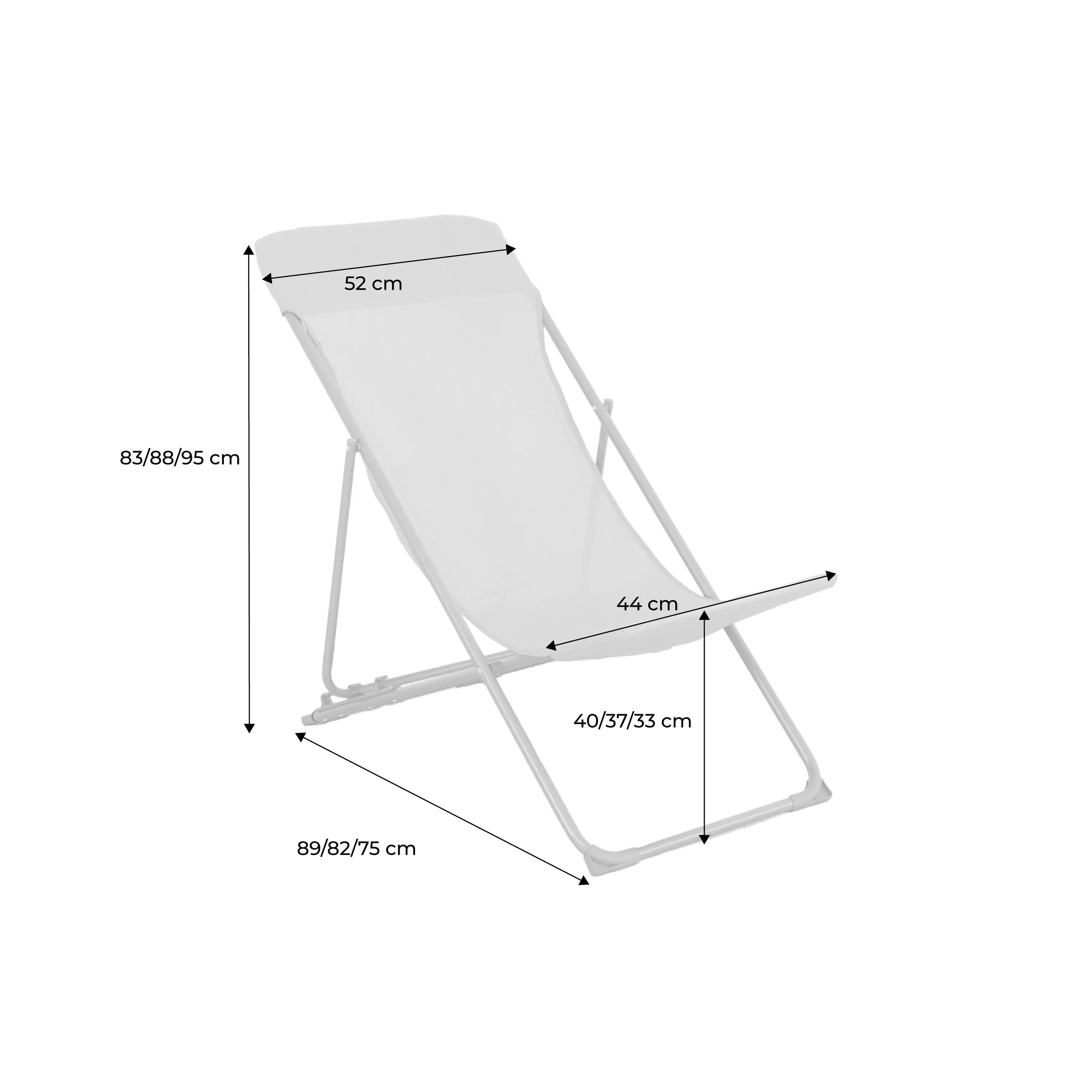 Chilienne acier pliante (lot de 2)