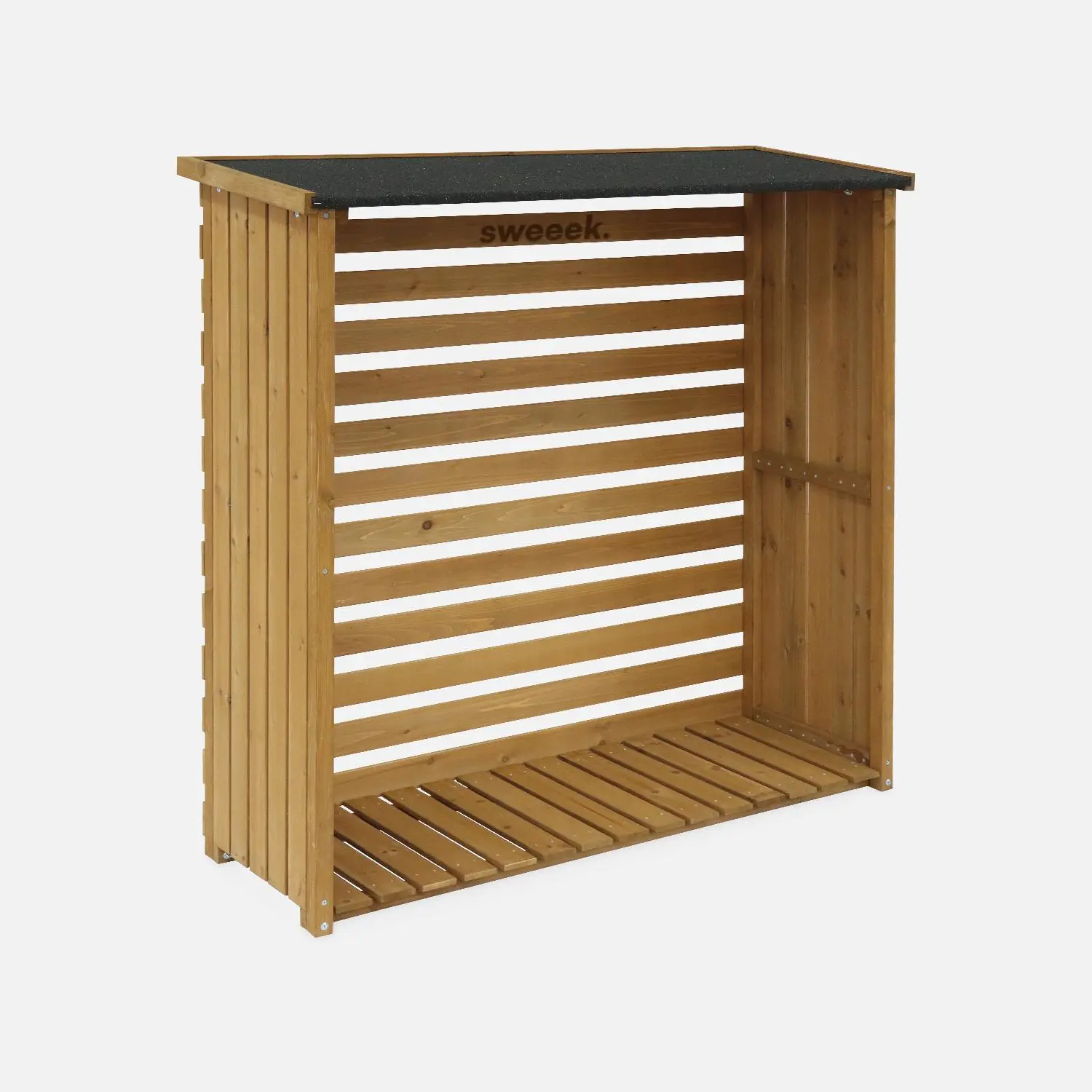 Abri bûches bois de sapin 120cm