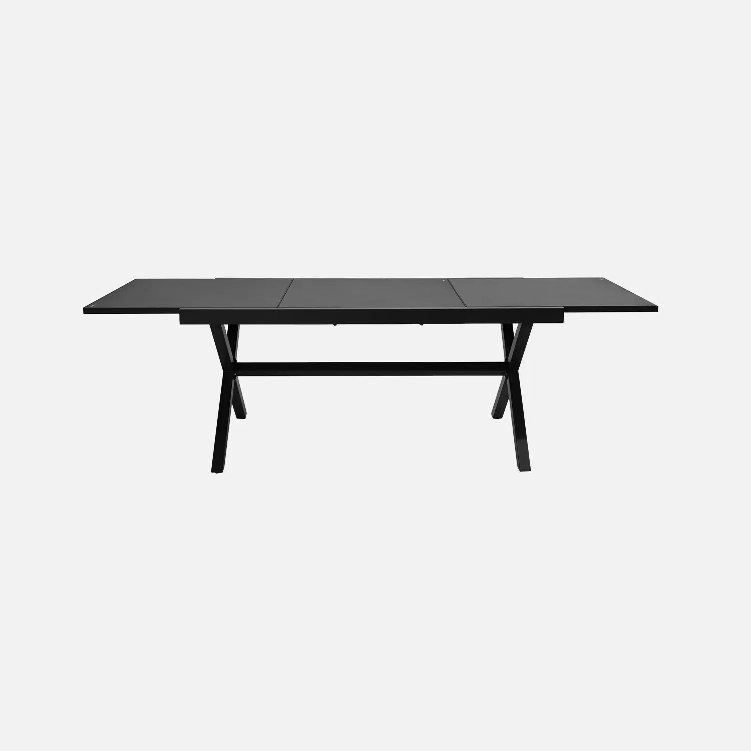 Table de jardin extensible aluminium + 8 assises